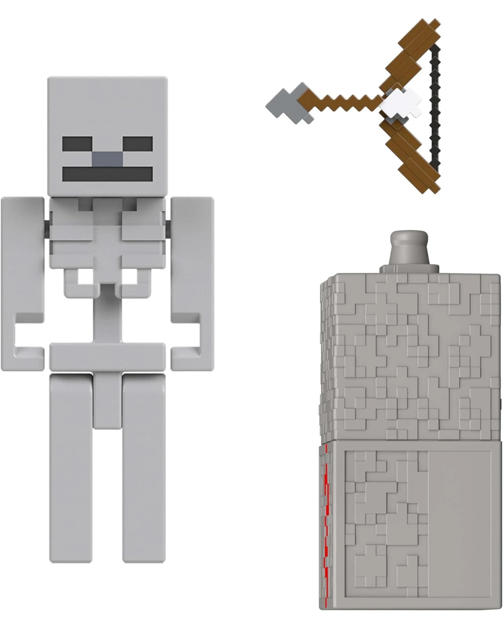 2 Minecraft Redstone Charged Skeleton Figure, 2 of 3