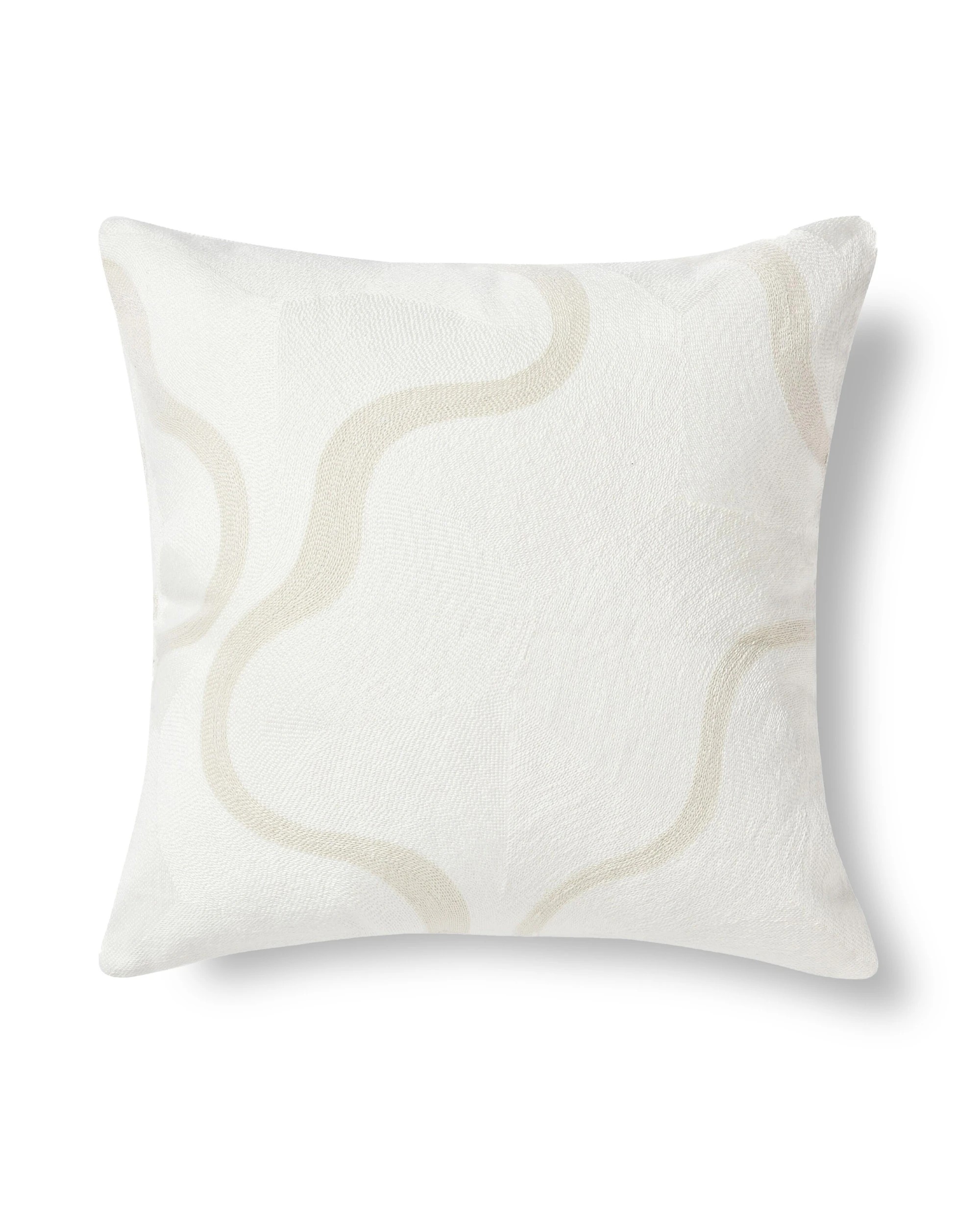 2 Cadence & Co. Louise Crewel Embroidered Cushion 45x45cm - Natural, 2 of 5