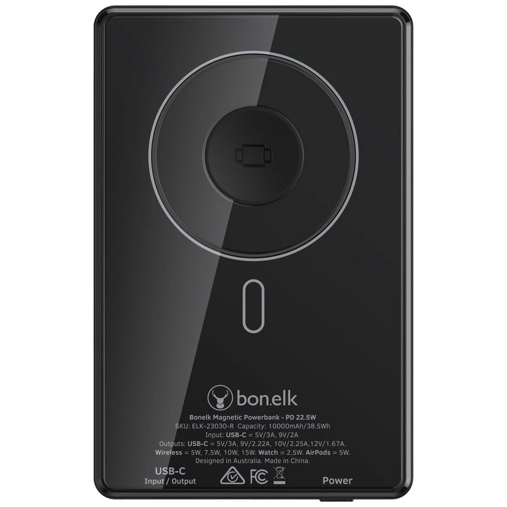 3 Bonelk MagTec 5-in-1 Power Bank 10k mAh Black, 3 of 7