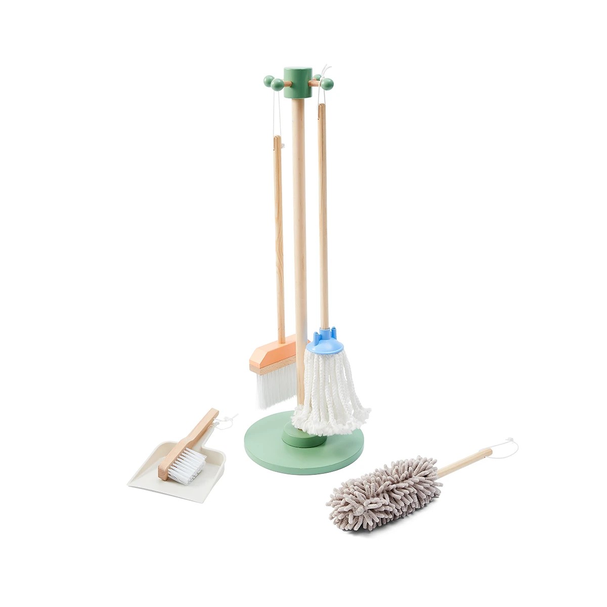 3 6 Piece Wooden Cleaning Toy Set, 3 of 8