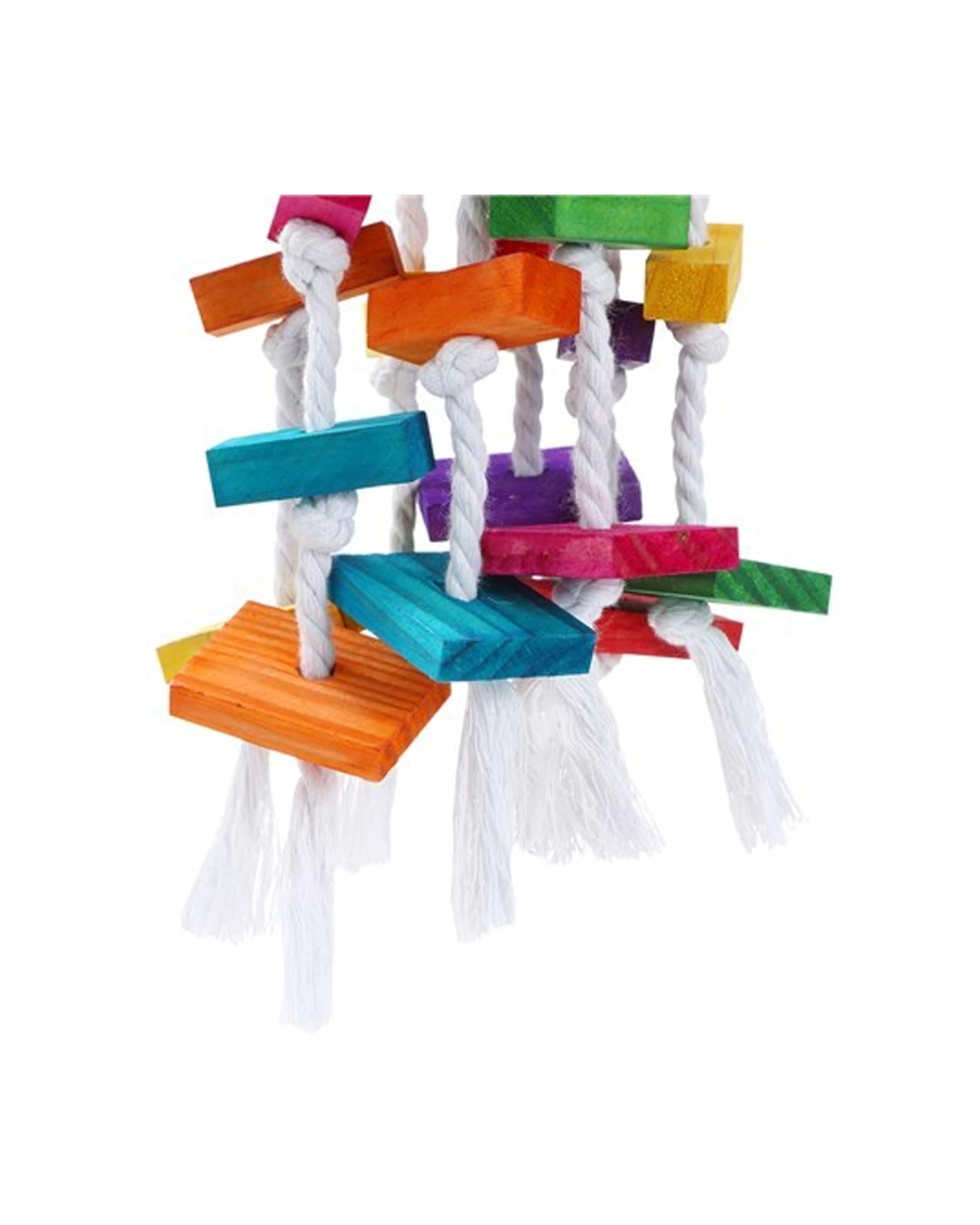 5 Paws And Claws Hanging 40cm Wooden Rope Toy Fun Play For Parrots Pet Birds
 - Multi, 5 of 6