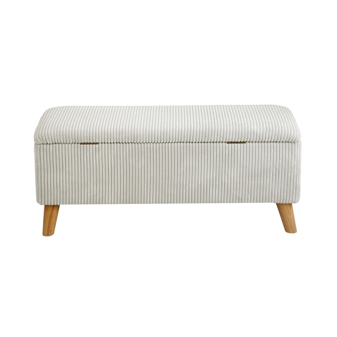 9 Oikiture Storage Ottoman Blanket Box Chest Toy Foot Stool Velvet
 - Beige, 9 of 10