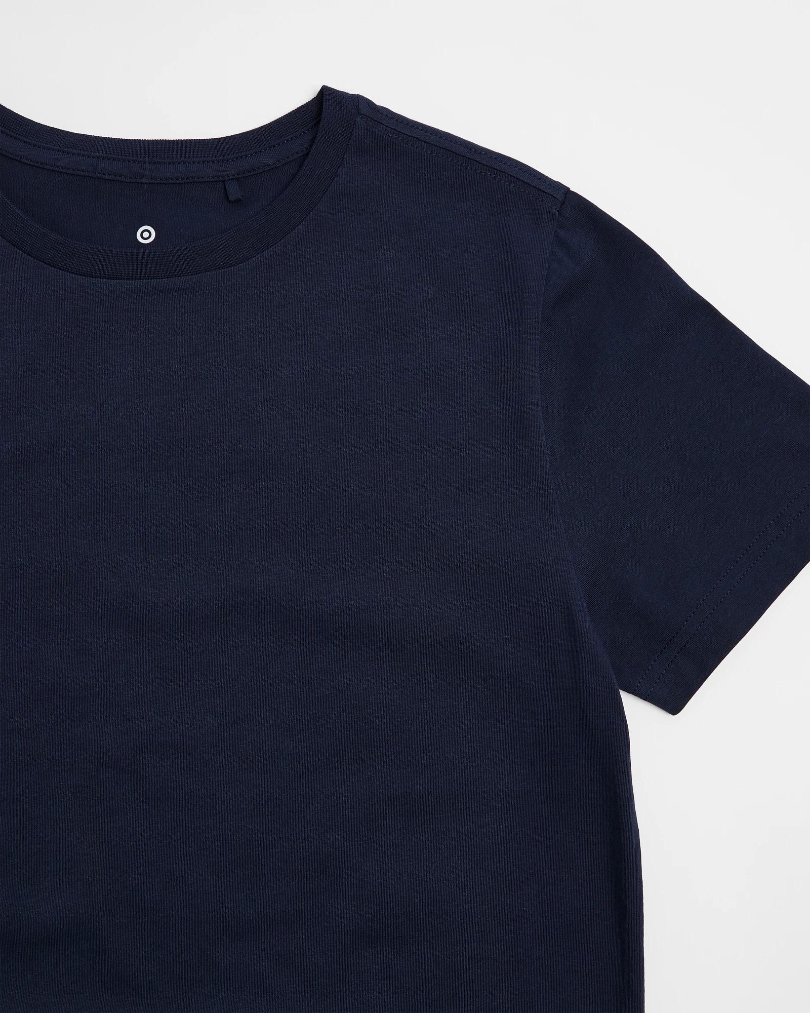 2 Target School Plain T-shirt NAVY BLUE, 2 of 3