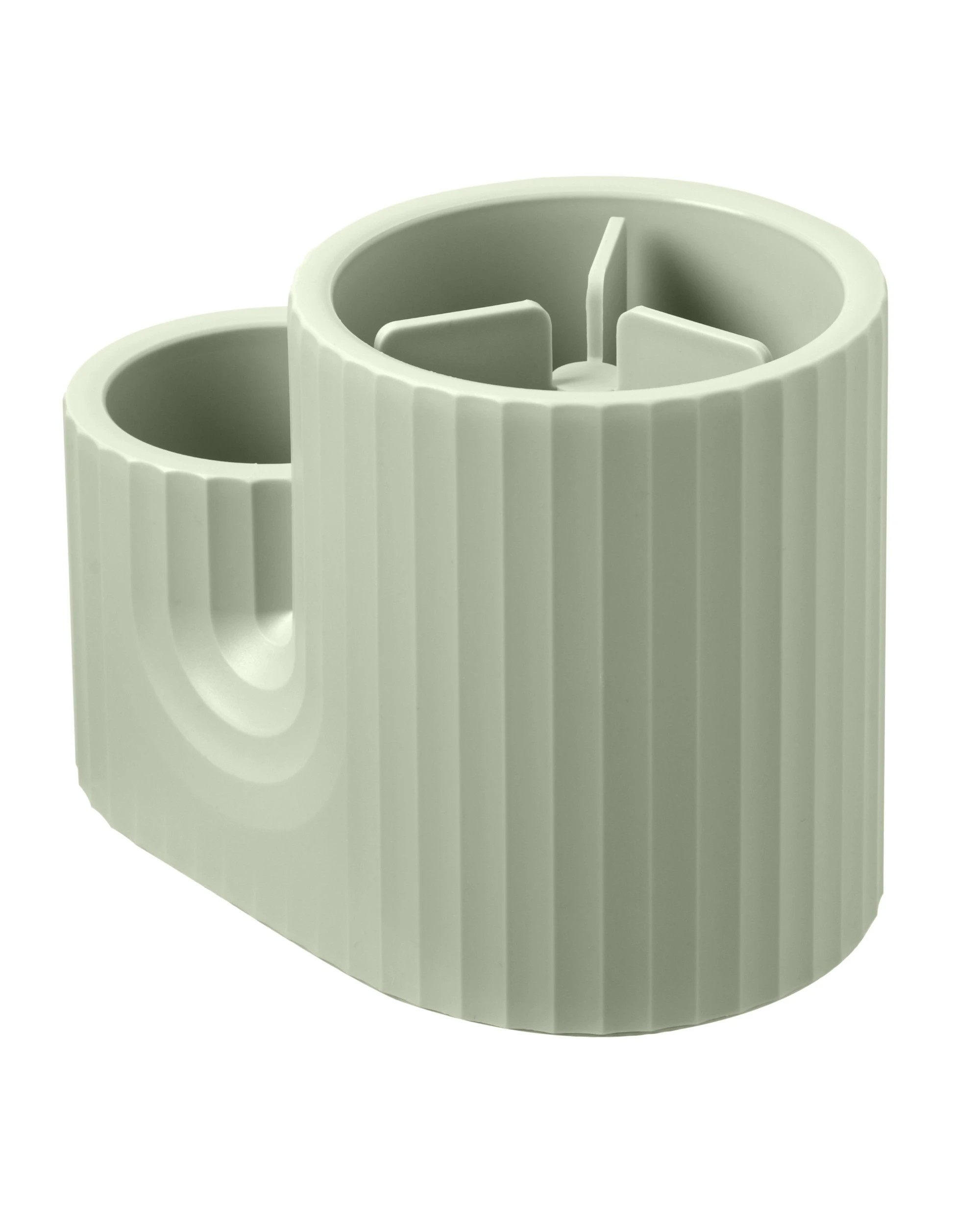 2 Gourmet Kitchen Modern Cactus Utensil Organiser 21.3x13.5x15cm - Avacado Green, 2 of 5