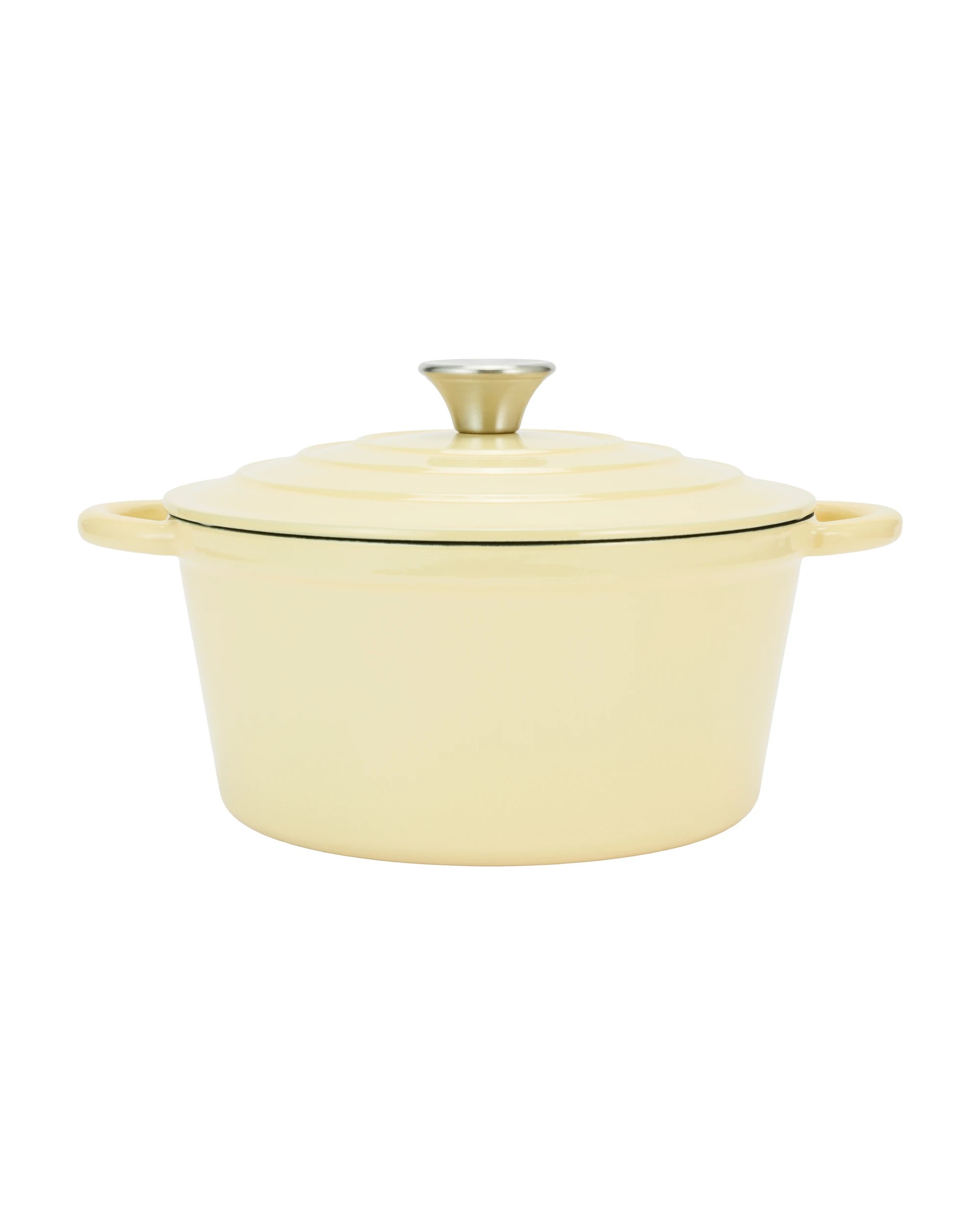 1 4L Cast Iron Casserole - Butter, 1 of 6