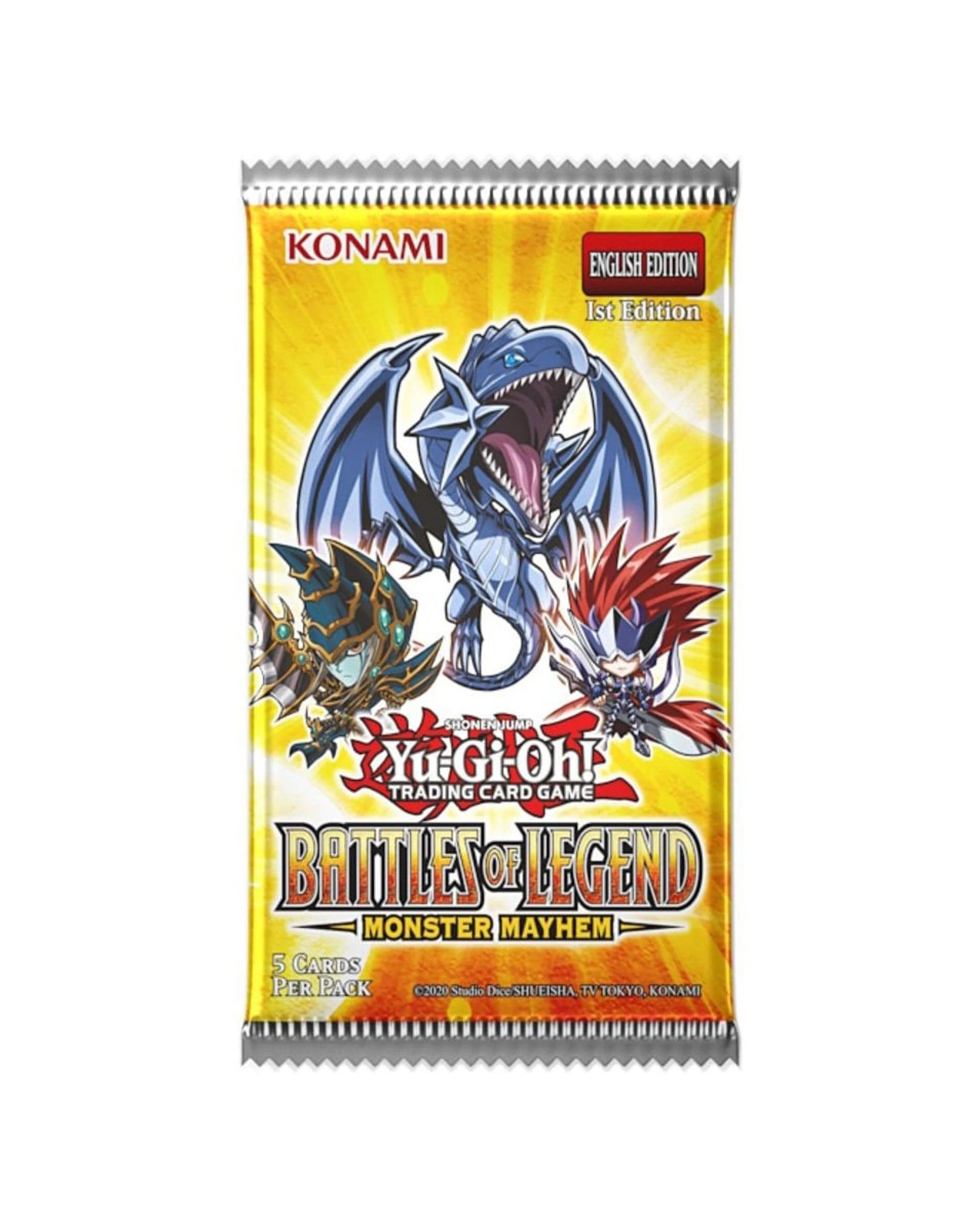 1 Yu-Gi-Oh! Battles of Legend: Monster Mayhem Booster Pack, 1 of 2