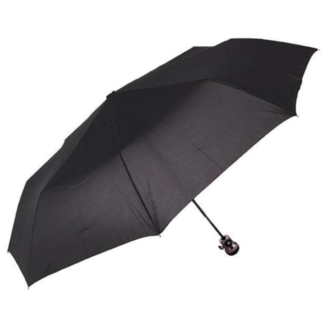 1 Rain and Shine Auto Open Compact Umbrella BLACK, 1 of 1