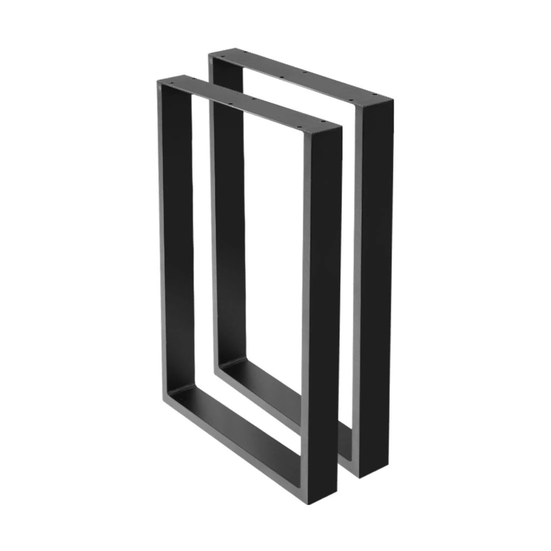 1 Artiss Metal Table Legs Diy Rectangular 71x50cm Set of 2 Durable Space Saving Modern Decor Easy Assembly
 - black, 1 of 5