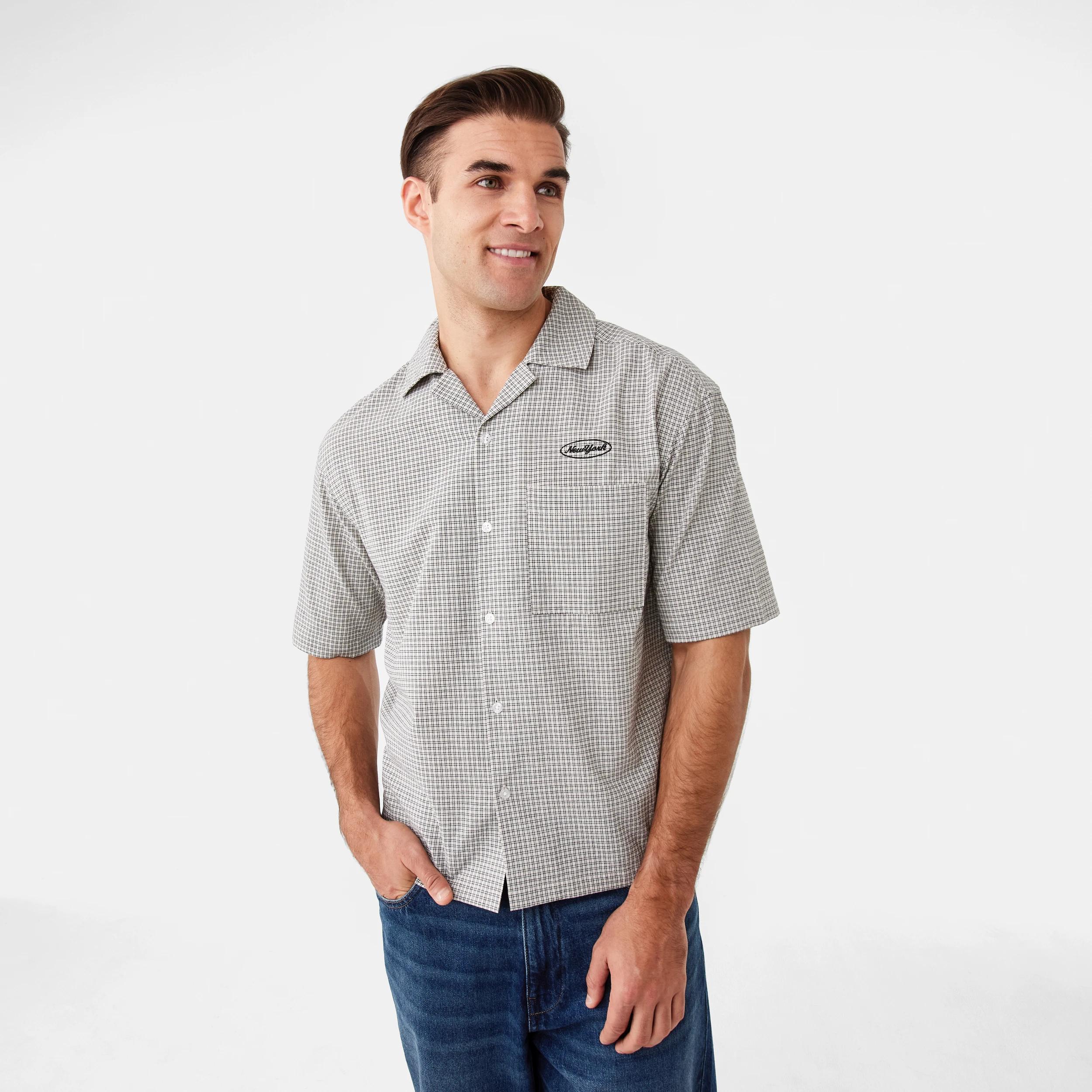 1 Short Sleeve Boxy Shirt Bge Ntrl, 1 of 8