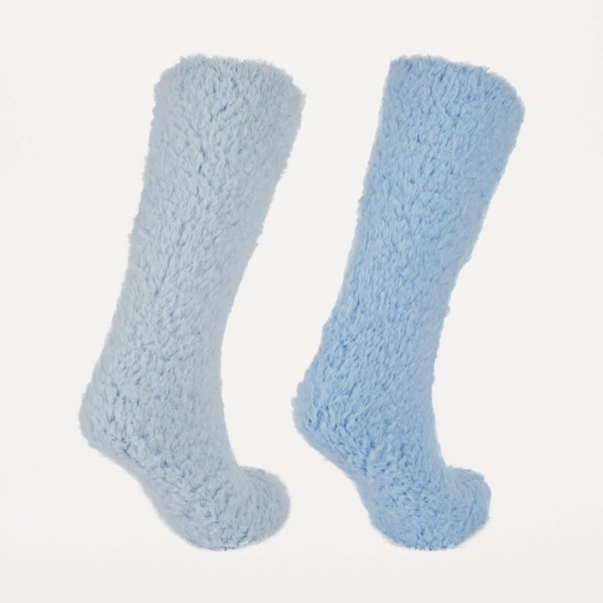 2 2 Pack Teddy Home Socks Hblu Wndy, 2 of 3