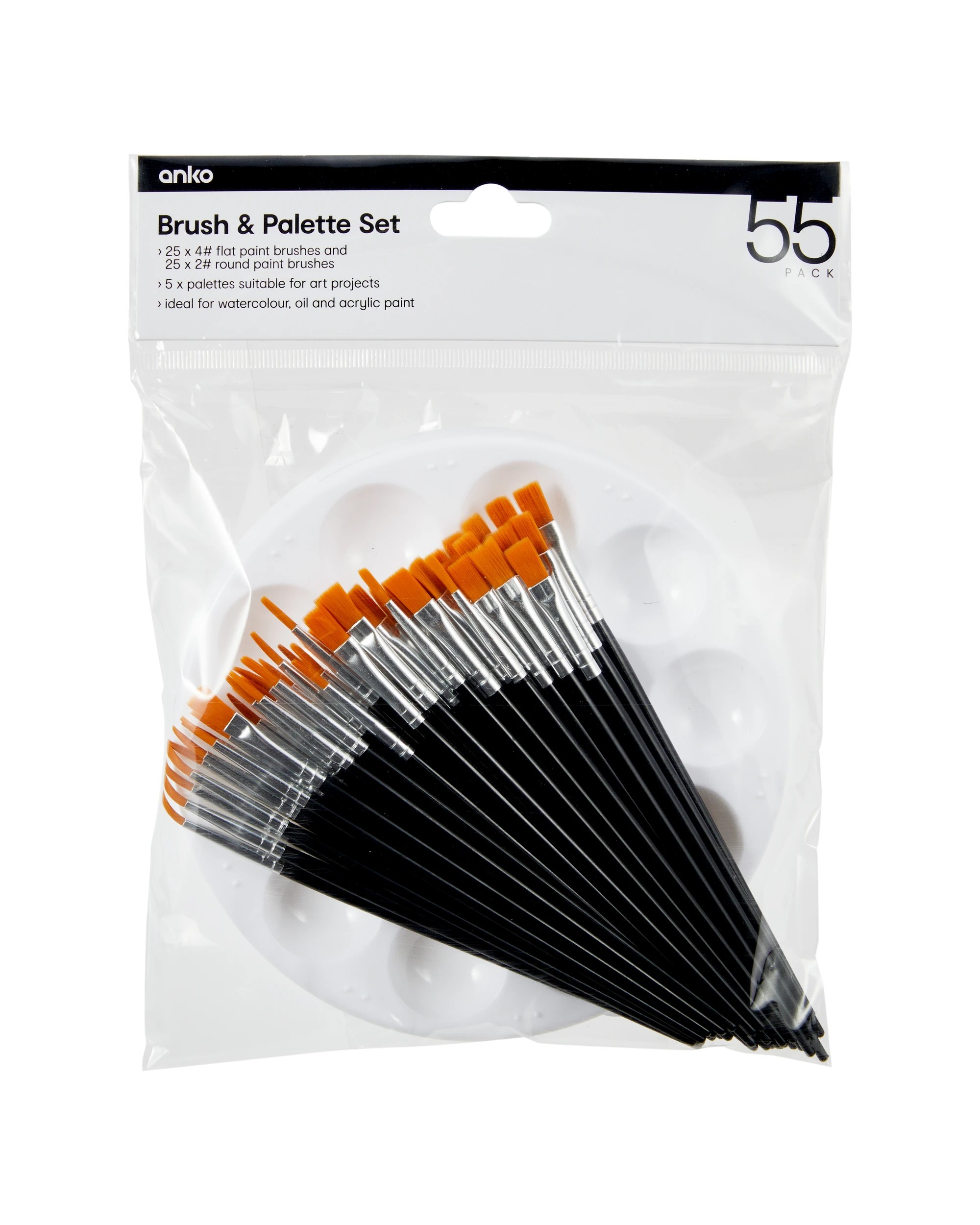 1 55 Pack Brush and Palette Set, 1 of 2
