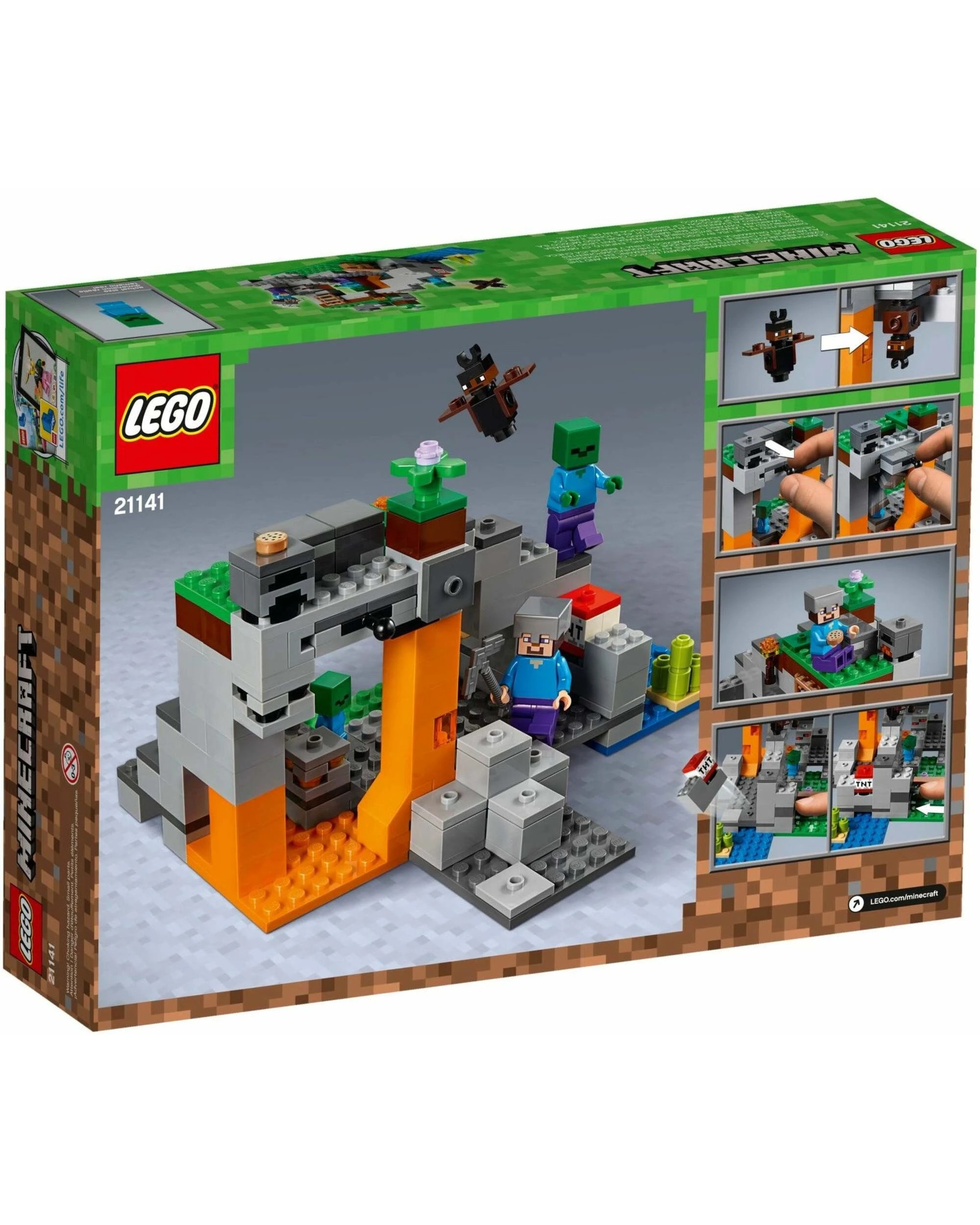 1 LEGO 21141 The Zombie Cave Minecraft Set, 1 of 5