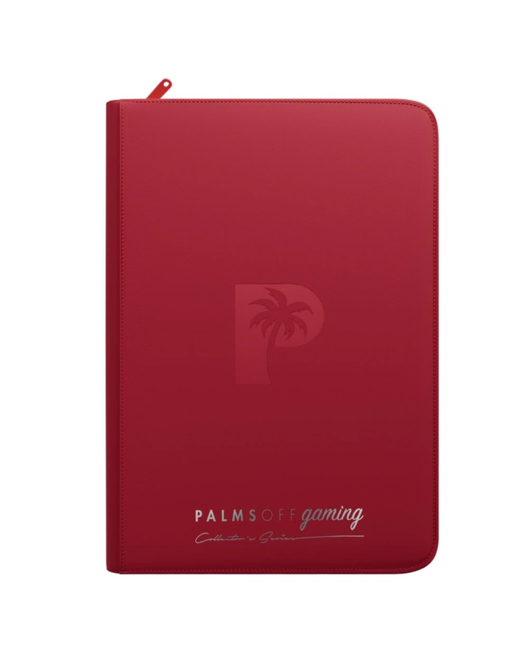7 Palms Off Gaming Collector's Series Top Loader 9 Pocket Zip Binder - Red, 7 of 8
