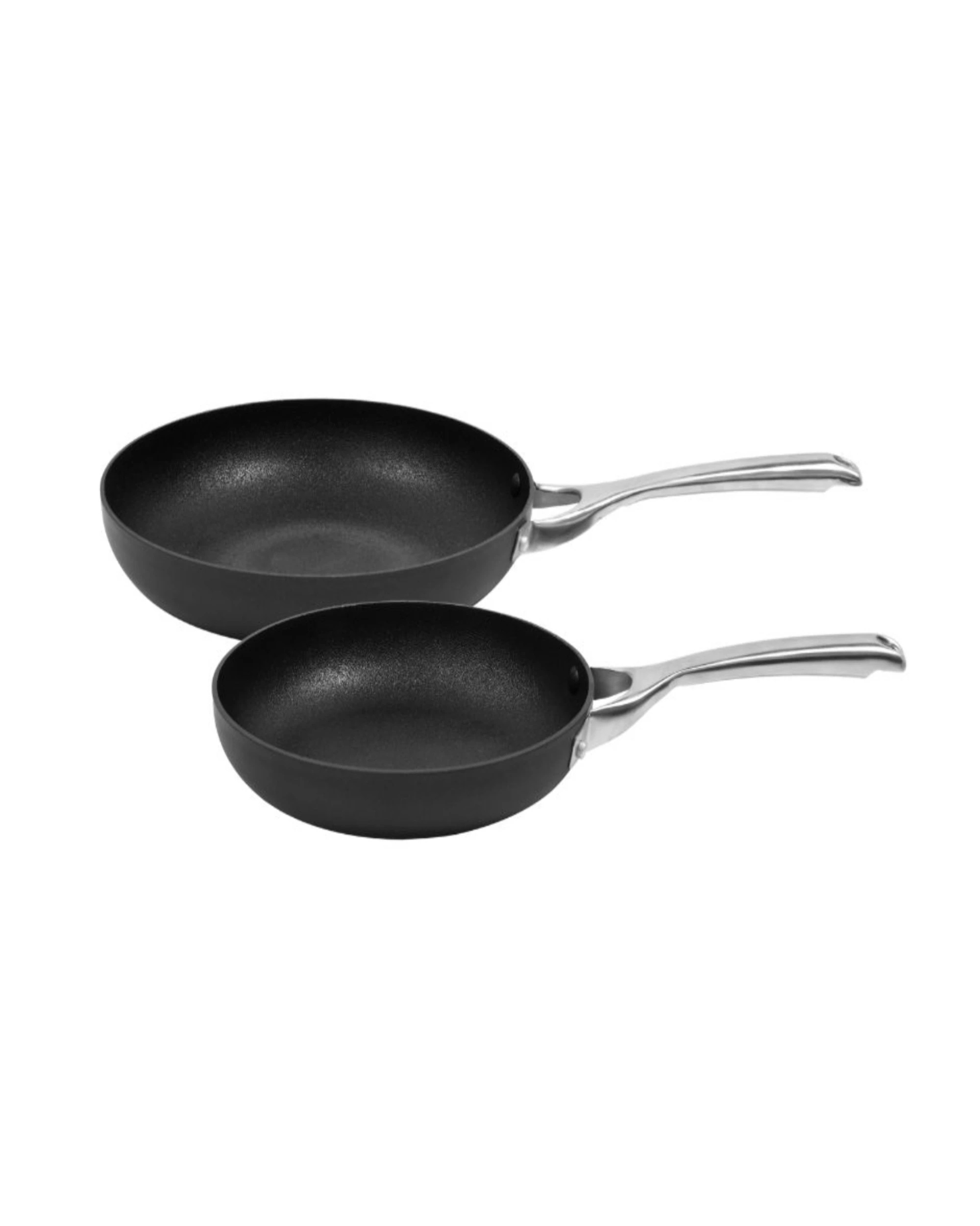 Gourmet Kitchen Meteore 2-Piece Non-Stick Frypan Cookware Set - Black ...