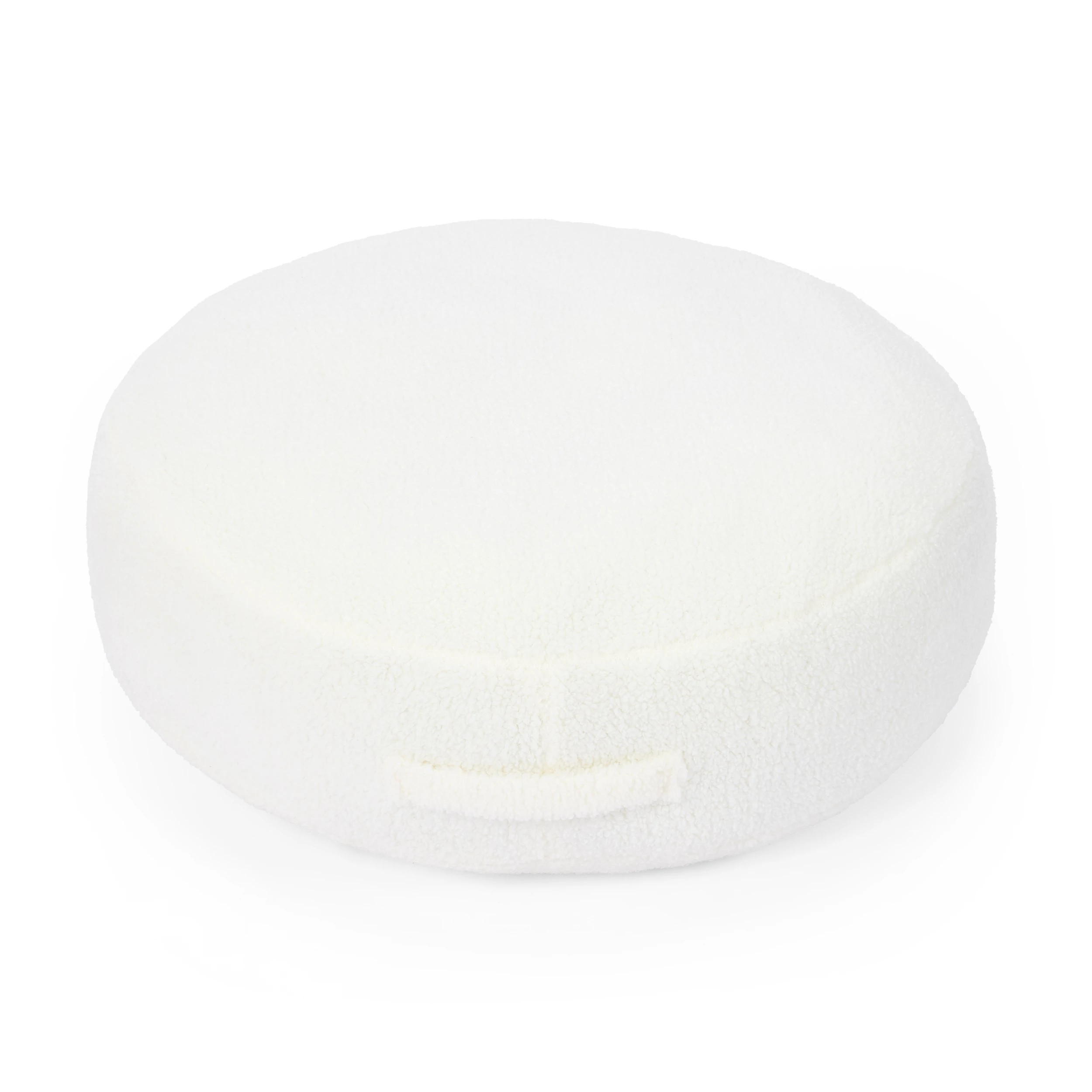 1 Boucle Floor Cushion - White, 1 of 6