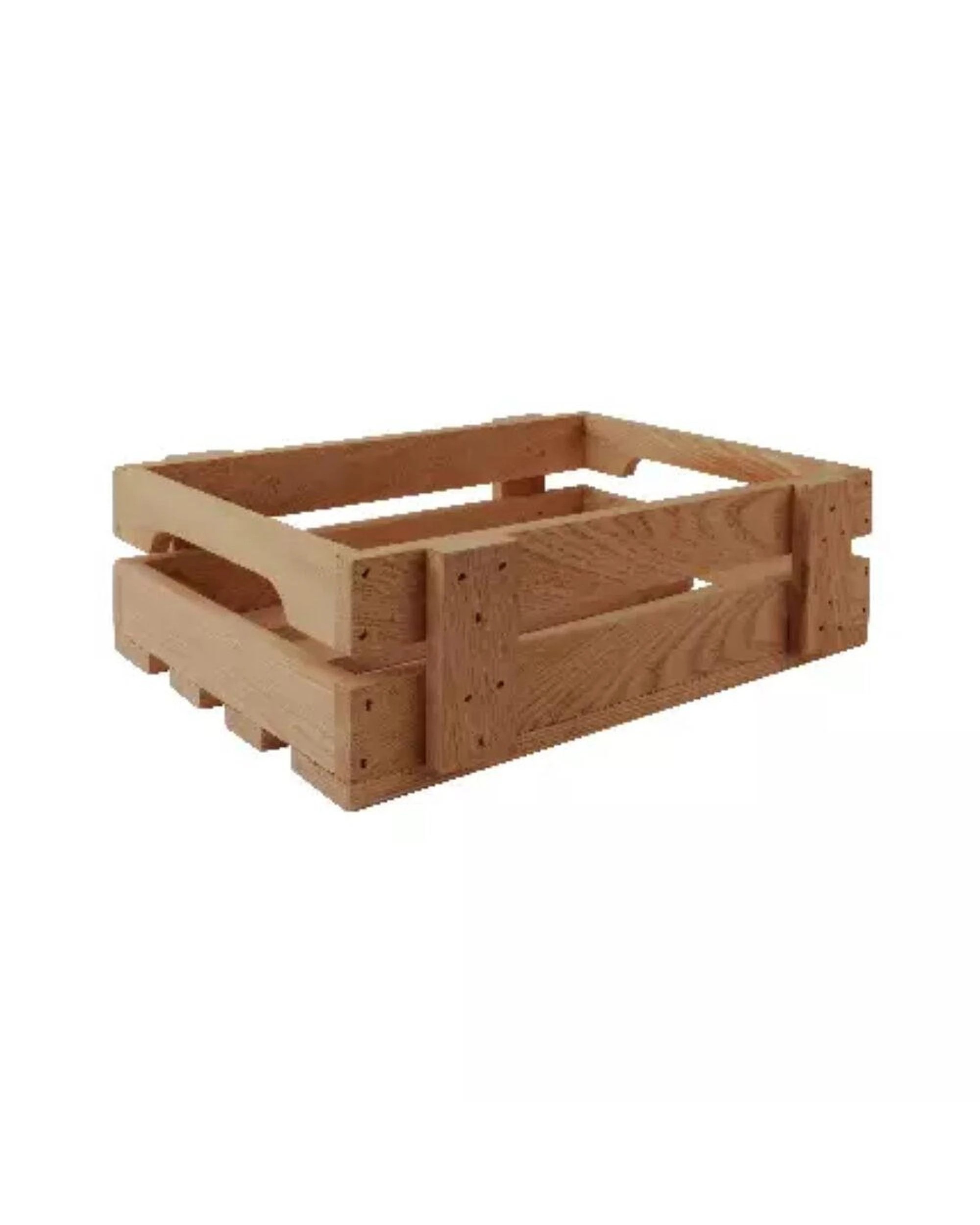 2 Athena Brooklyn Jersey Crate 30 x 20 x 90cm Acacia Wood  Set of 2, 2 of 3
