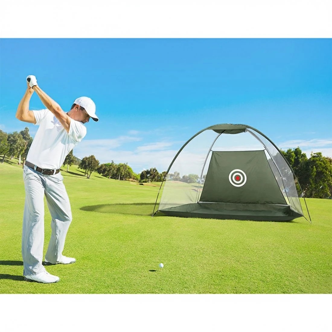 4 Everfit 3M Golf Practice Net And Training Mat Set Driving Target - Multi, 4 of 6
