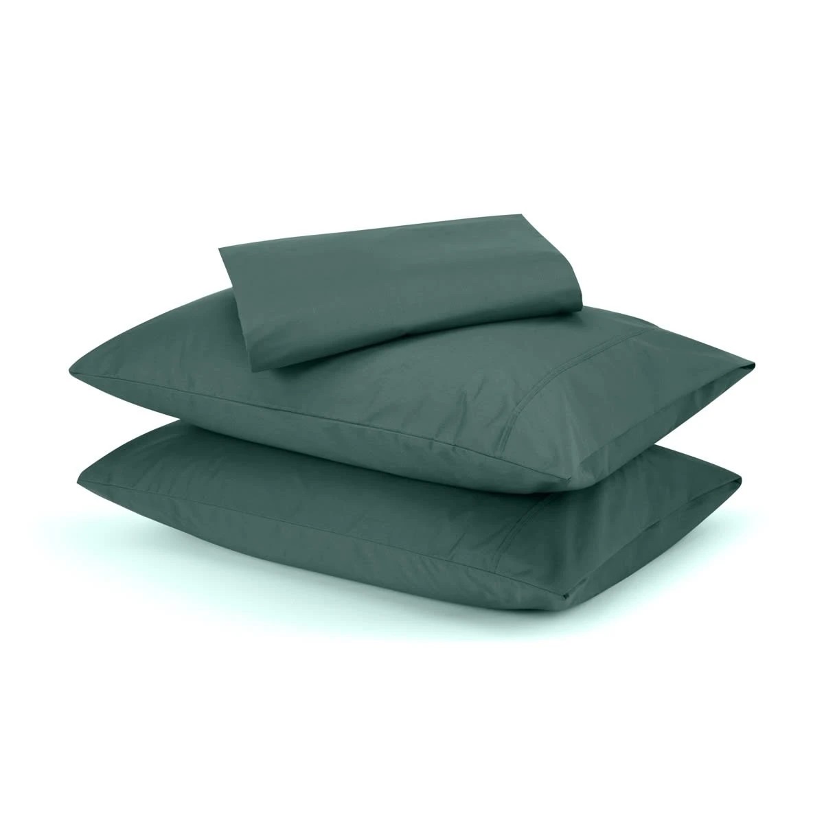 1 250 Thread Count Cotton Rich Sheet Set - King Bed, Teal, 1 of 6
