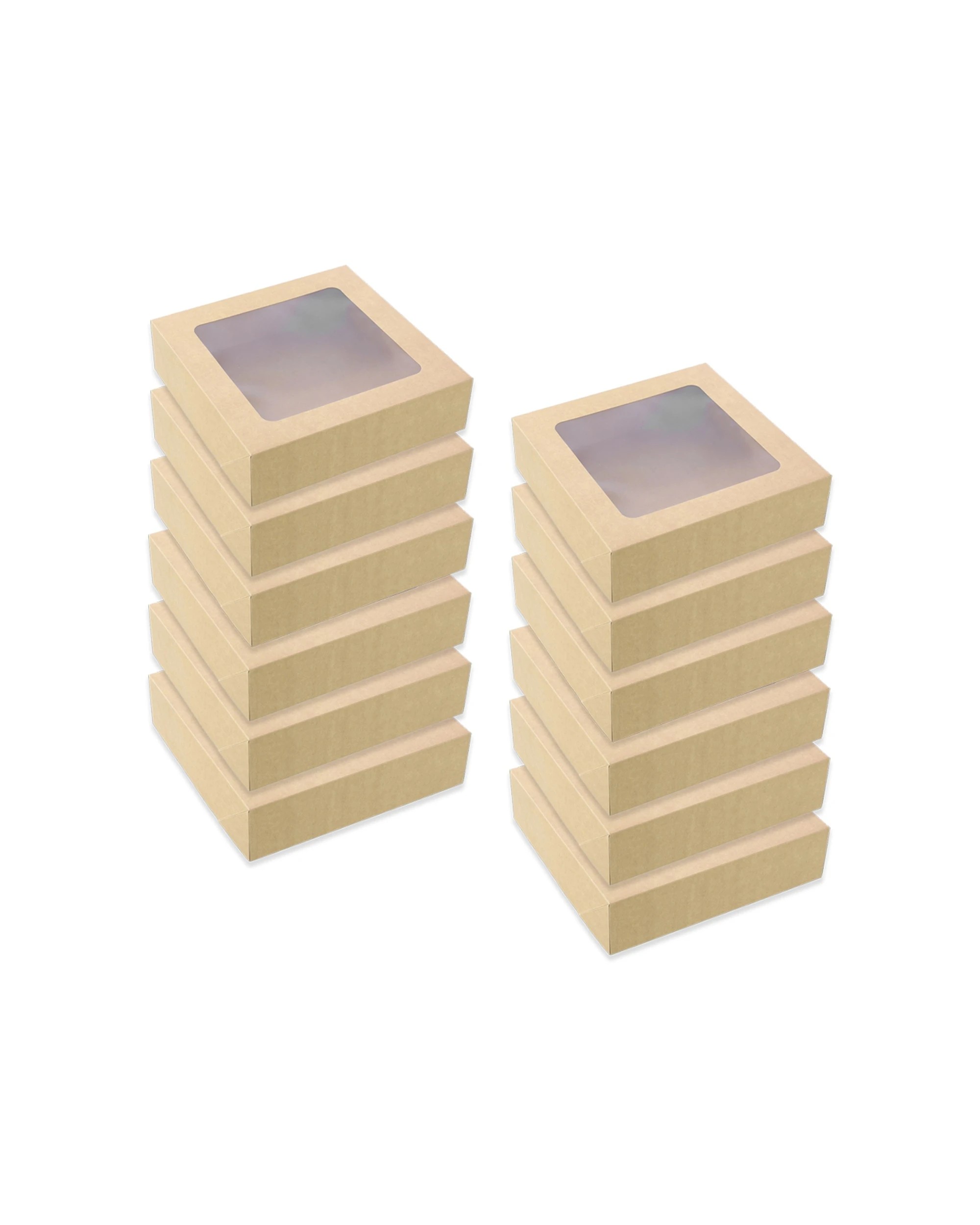 1 Lemon & Lime 4x 3pc 30cm Eco Kraft 7L Grazing Box Food Grade Recyclable - Brown, 1 of 6