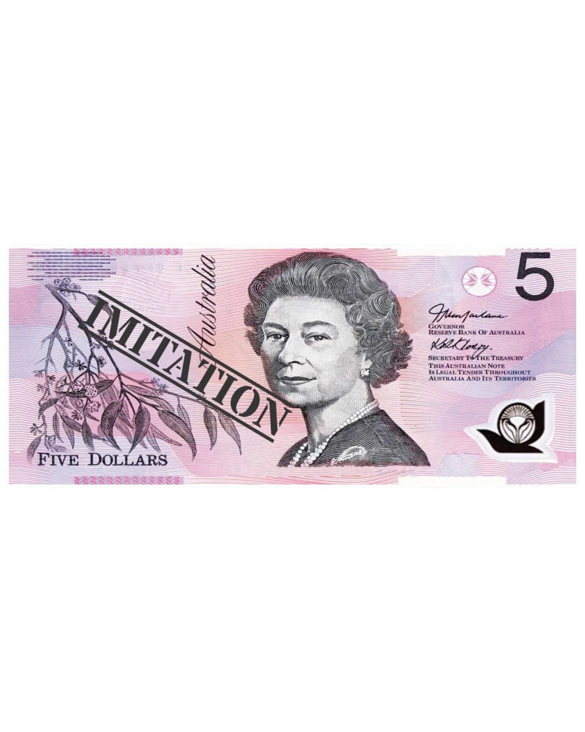 1 BR Costumes Australian Souvenir Fake Money Notepad with 50 Sheets, 1 of 3