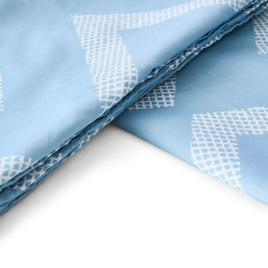 6 Jude Quilt Cover Set - Queen Bed, Blue, 6 of 6