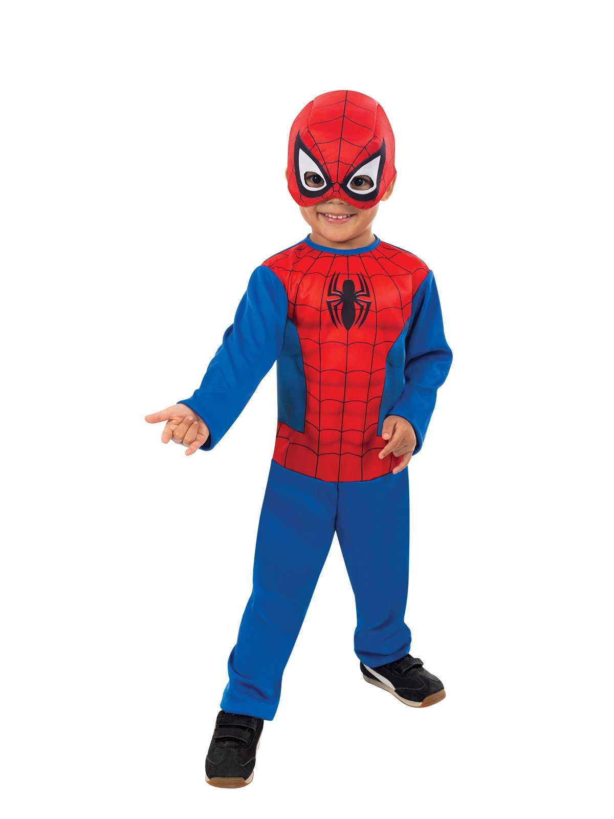 1 Disney Junior Marvel Spidey and His Amazing Friends Spidey Child Costume - Ages 18-36 Months, 1 of 5