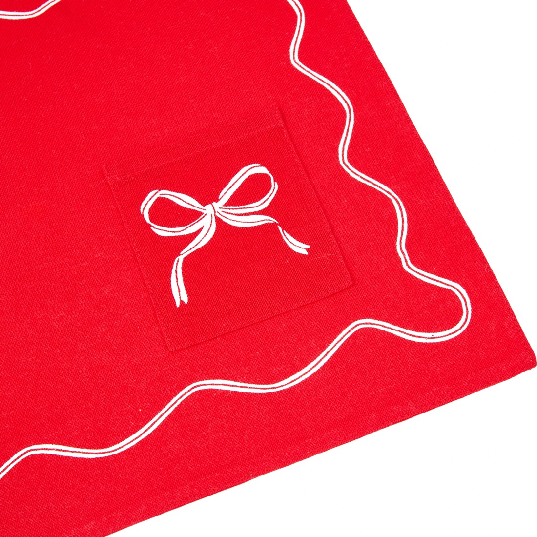 2 Red Bow Placemat with Cutlery Pocket, 2 of 3