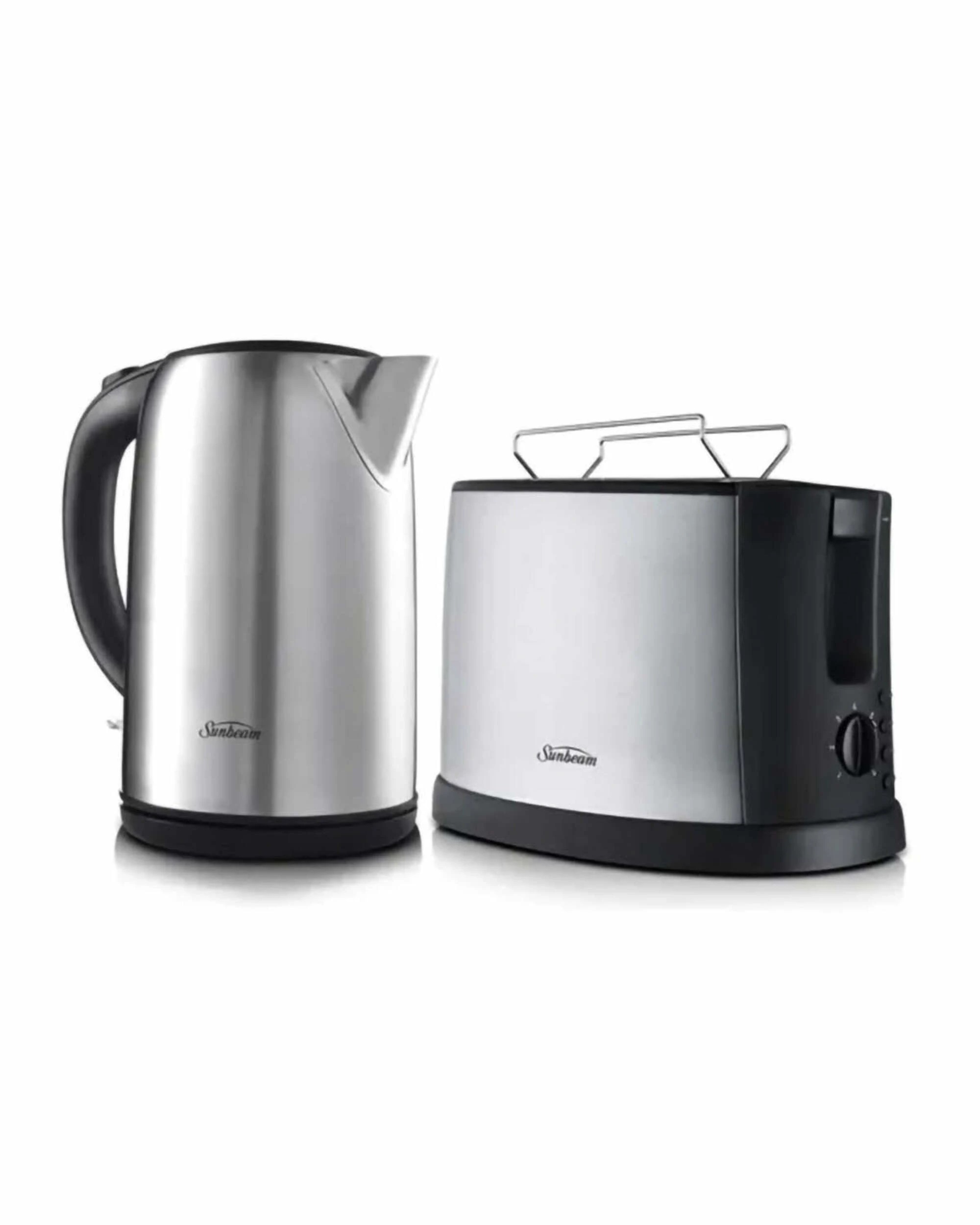2 Sunbeam Breakfast Essentials Kettle and Toaster Bundle - STAINLESS STEEL, 2 of 3
