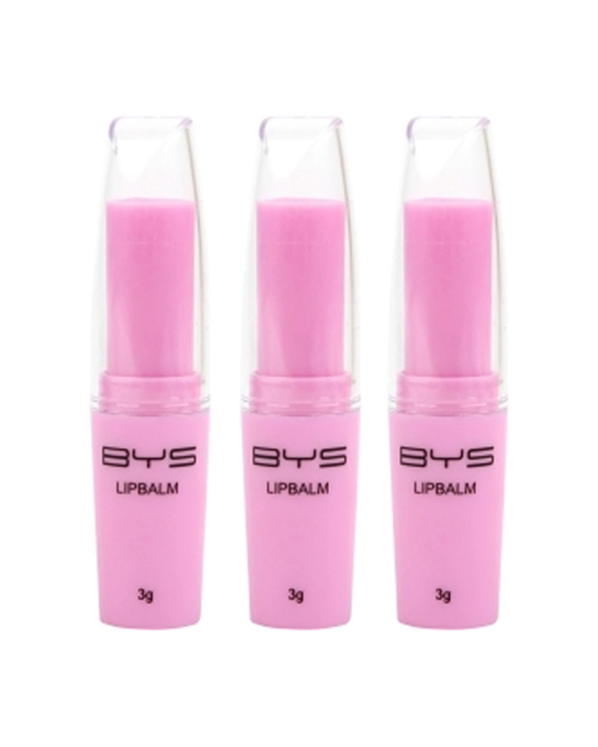 1 BYS 3PK Grape Scented Lipbalm Makeup 3g - Pink, 1 of 1