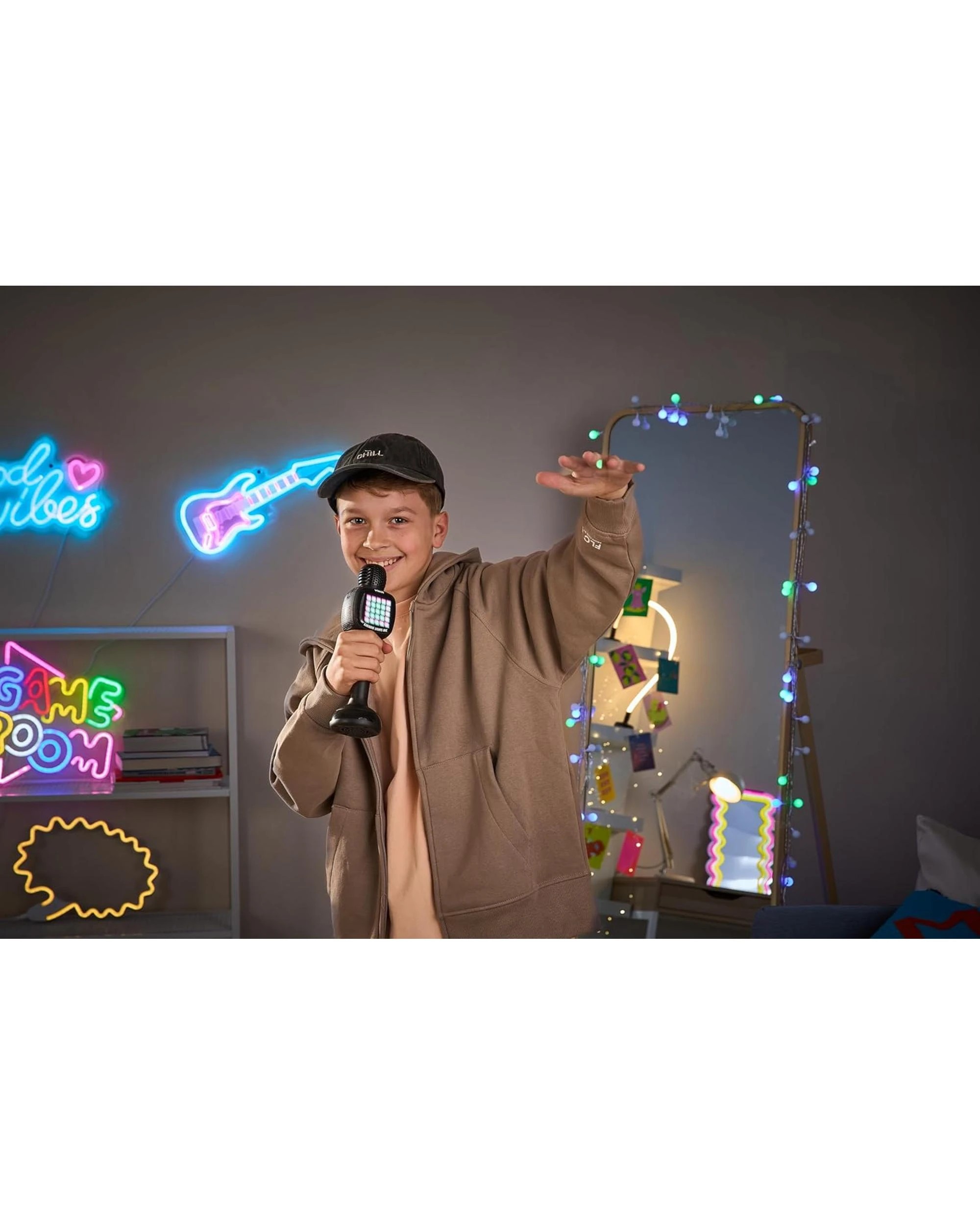 5 VTech Karaoke Lights Mic - Black, 5 of 5