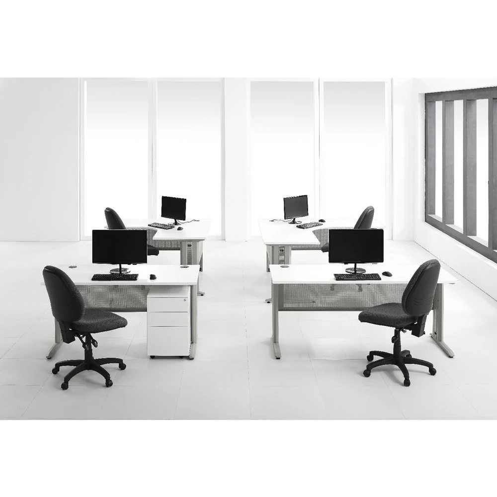 5 Matrix Office Desk 1500mm White Desks, Tables and Workstations, 5 of 8
