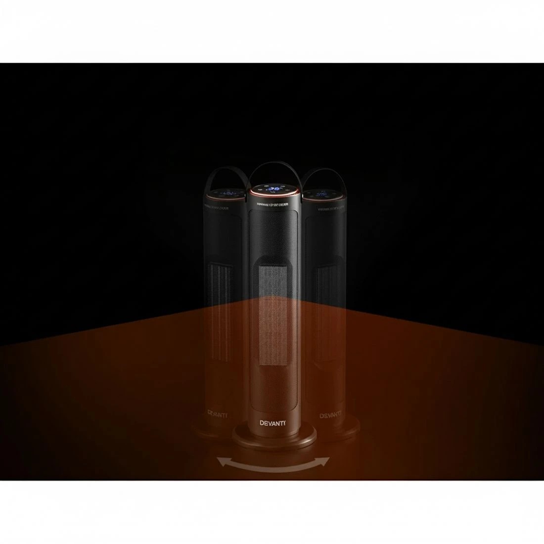 4 Devanti Ceramic Tower Heater - Black, 4 of 6