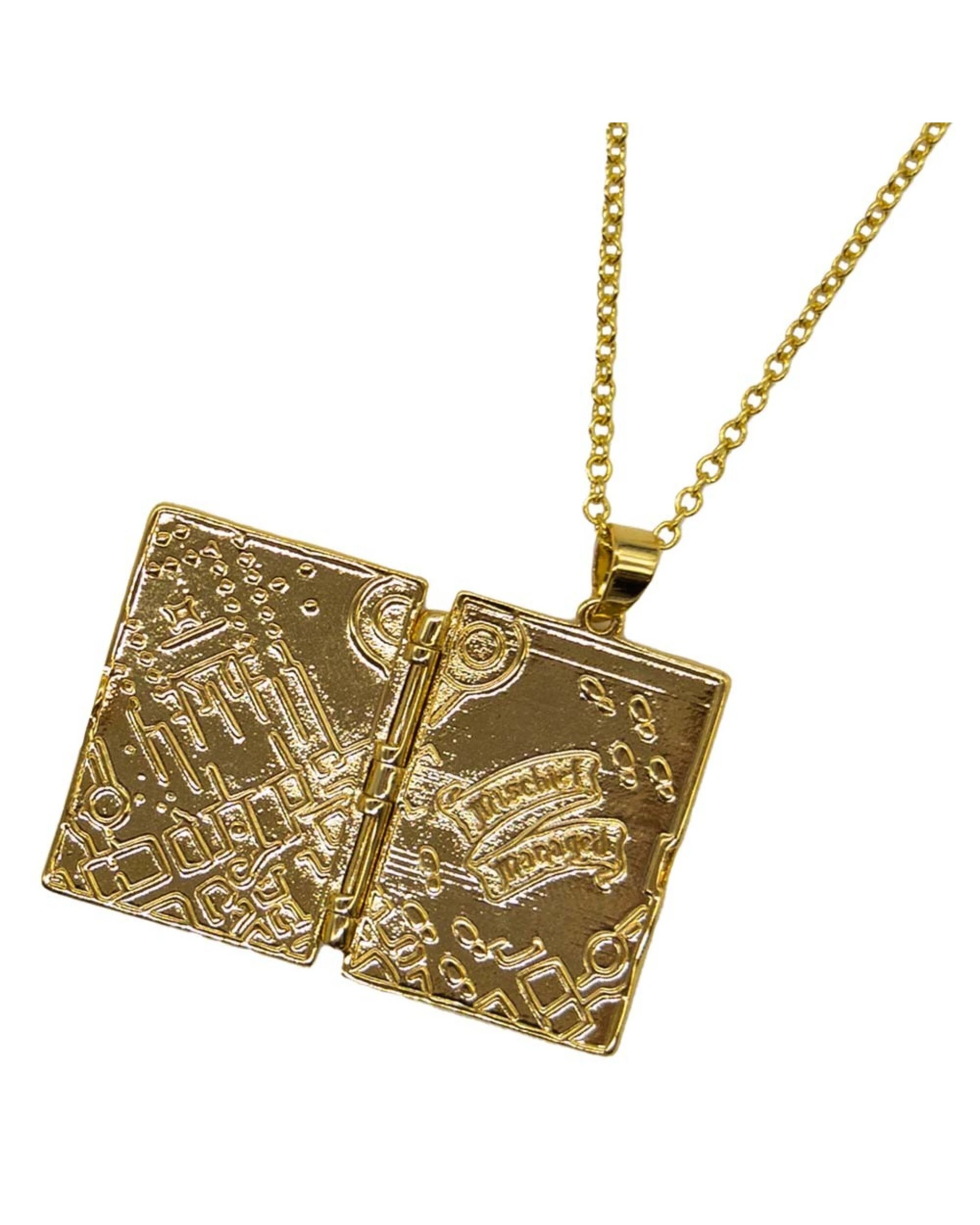 2 Harry Potter - Marauder's Map Necklace - Gold, 2 of 4