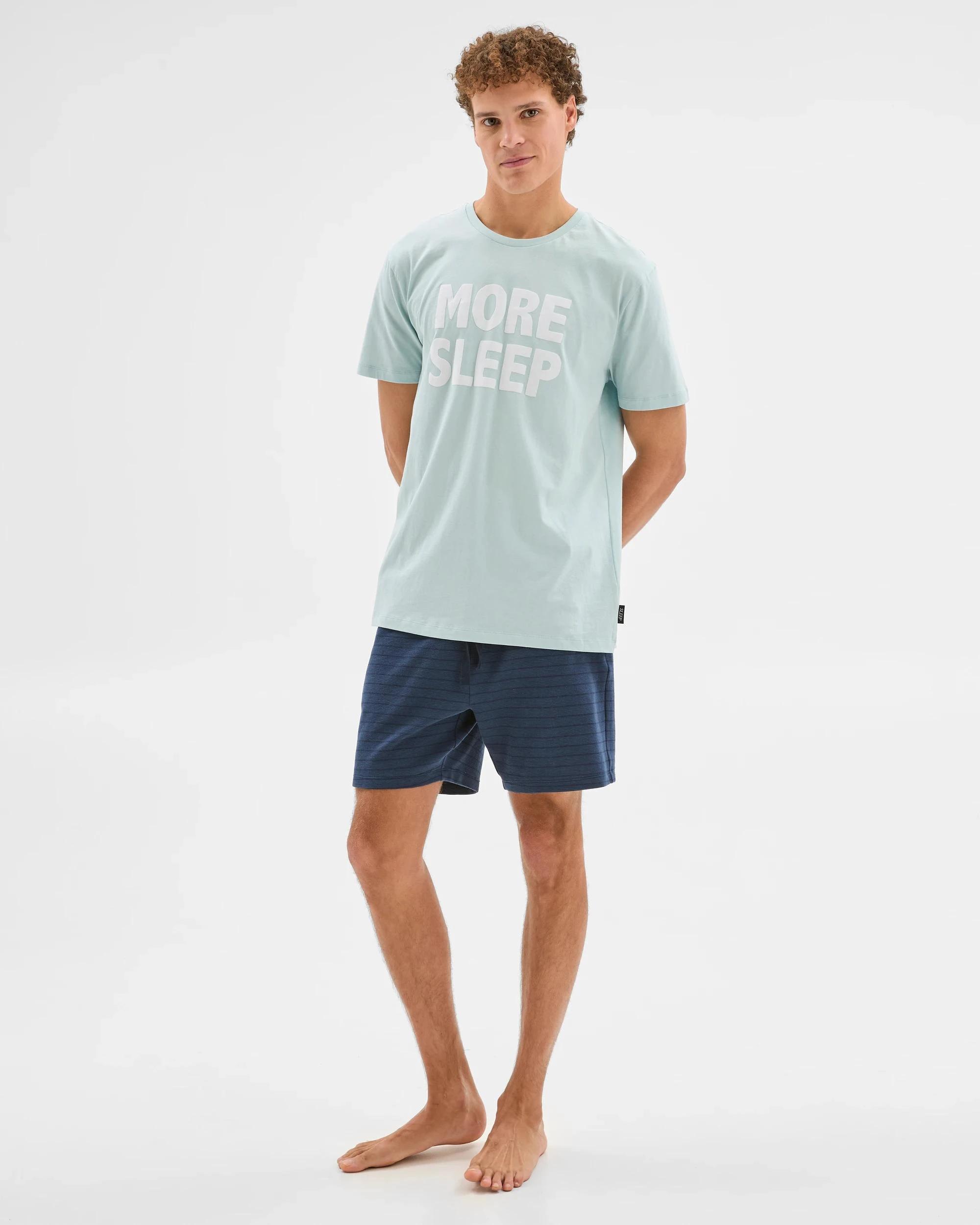 1 Australian Cotton Sleep T-Shirt - Maxx BLUE MORE SLEEP, 1 of 5