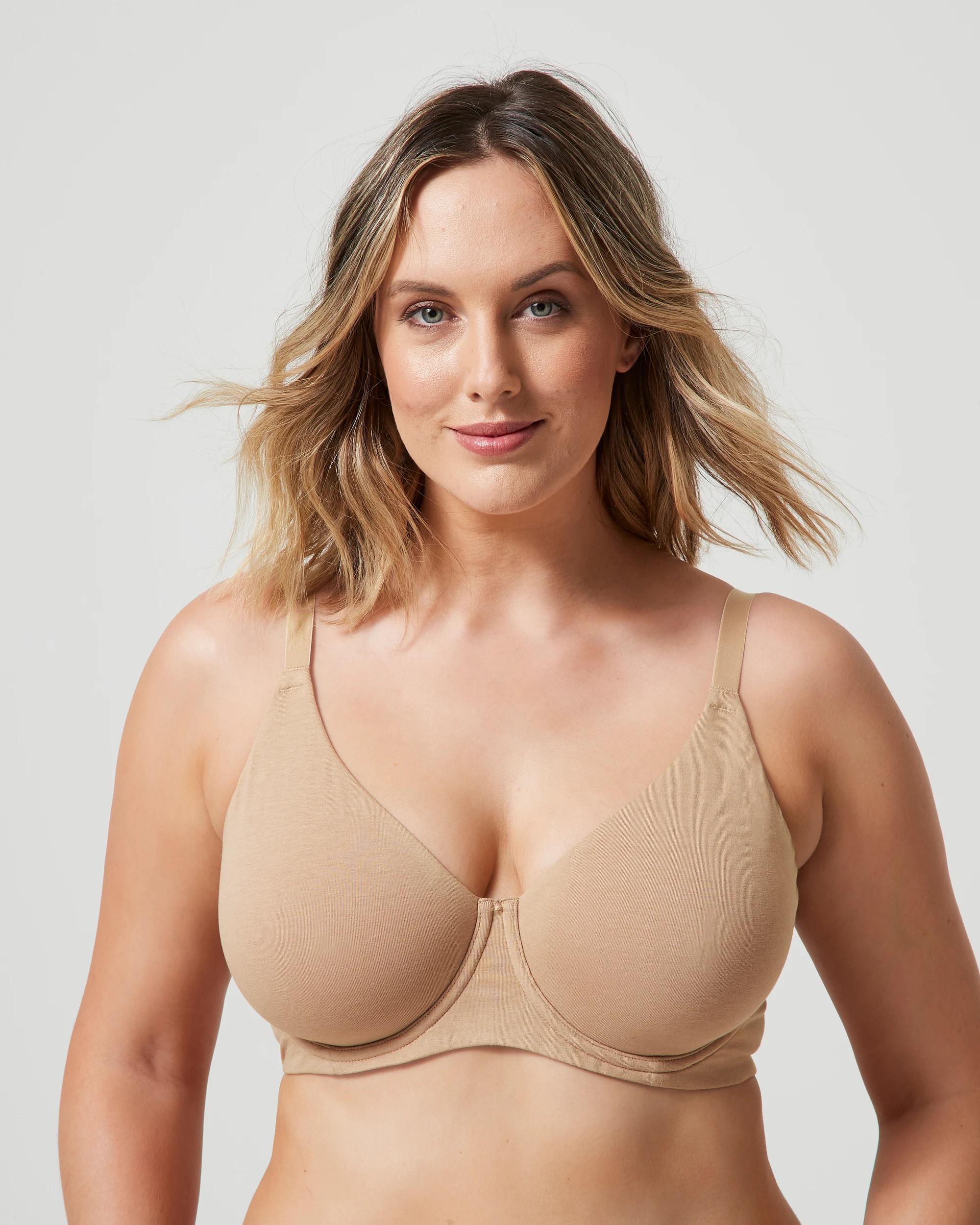 5 Target Woman Fuller Figure Pippa Cotton Soft Cup Bra LATTE BROWN, 5 of 8