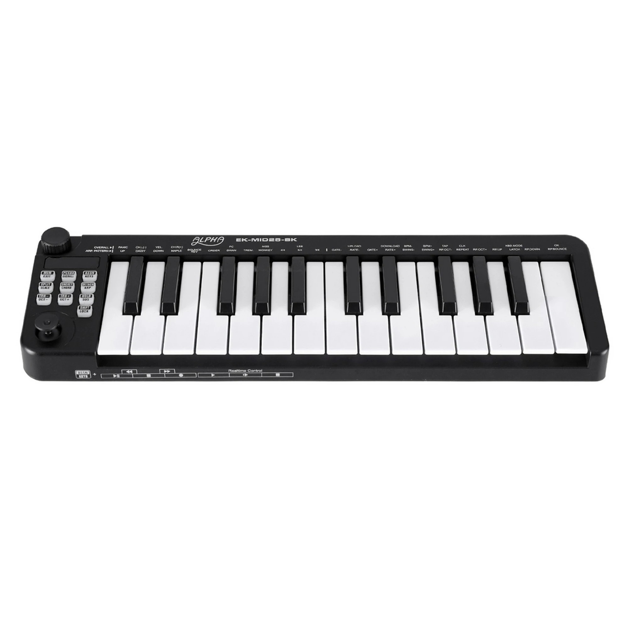 3 Alpha 25-Key MIDI Keyboard Controller Portable Piano USB Laptop - Black, 3 of 7