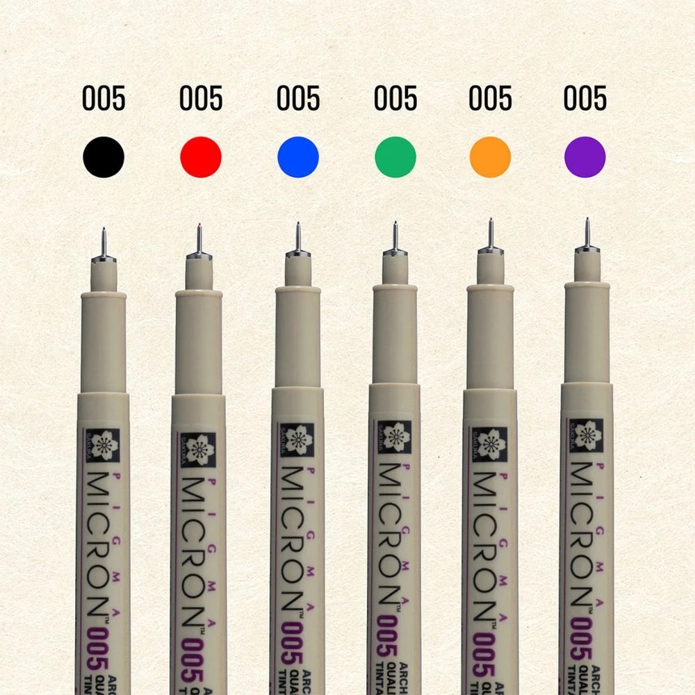 2 Sakura Pigma Micron Fineliners 0.2mm 6 Pack, 2 of 4