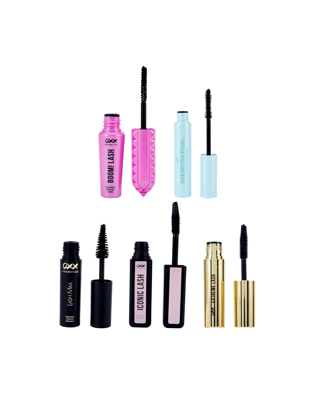 2 OXX Cosmetics 5 Pack Lash Goals Mini Mascaras, 2 of 5