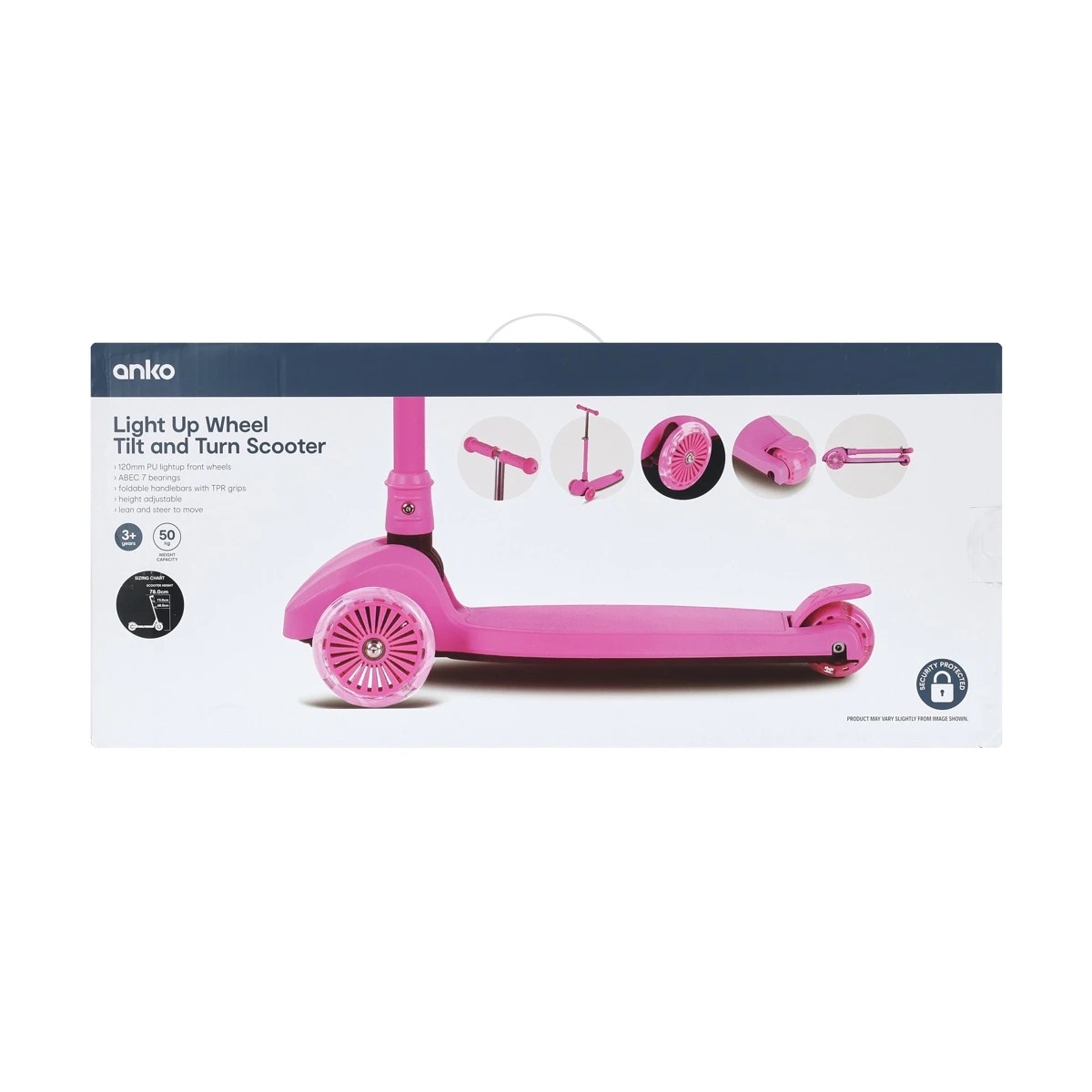 9 Light Up Wheel Tilt and Turn Scooter - Pink, 9 of 9