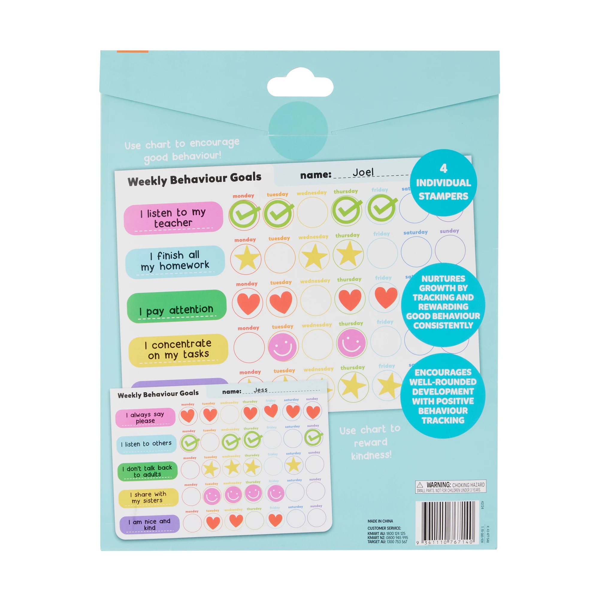 8 Learning Behaviours Weekly Goal Tracker Pad, 8 of 8