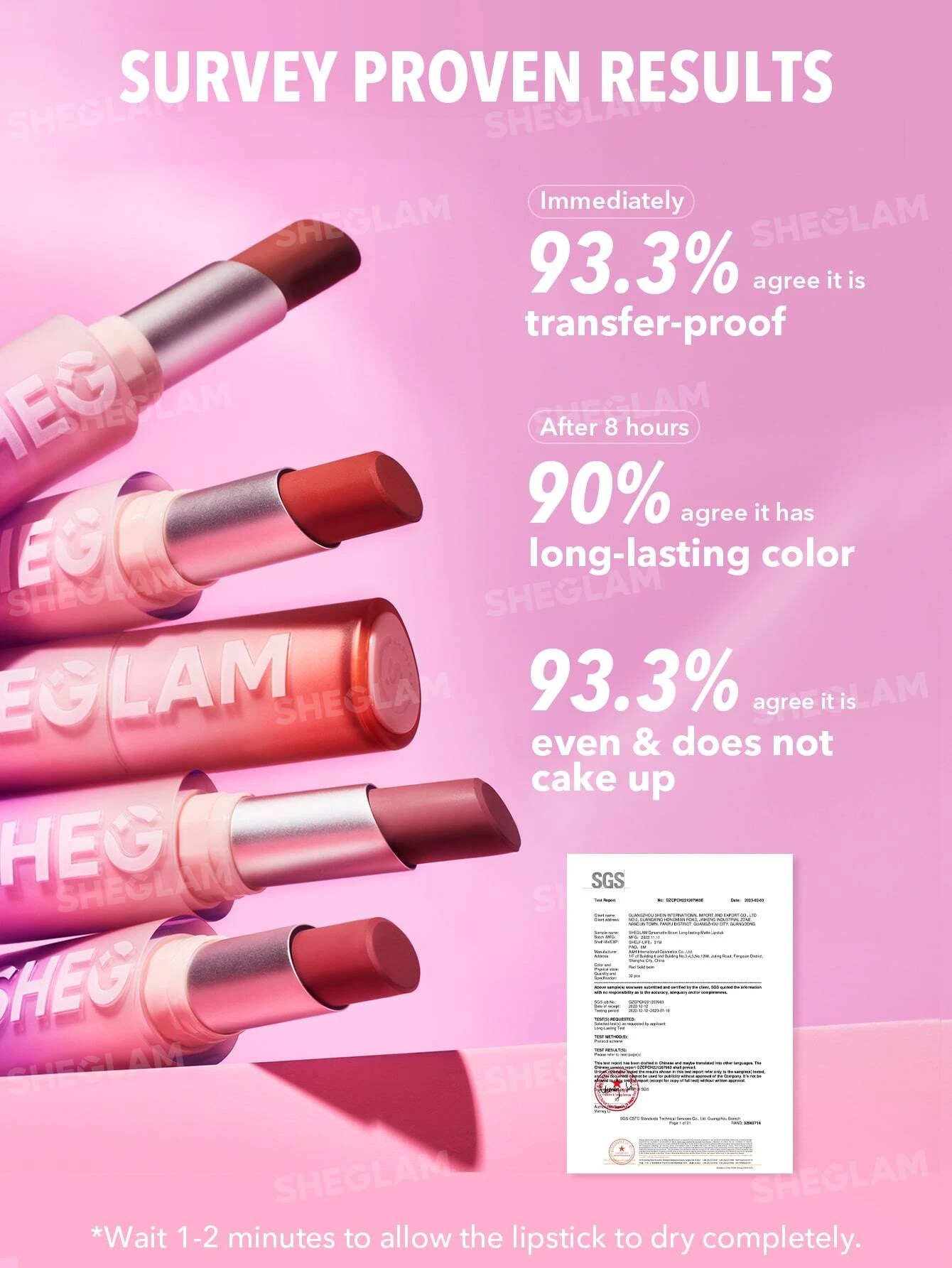 5 SHEGLAM Dynamatte Boom Long-lasting Matte Lipstick - Have No Fear, 5 of 7