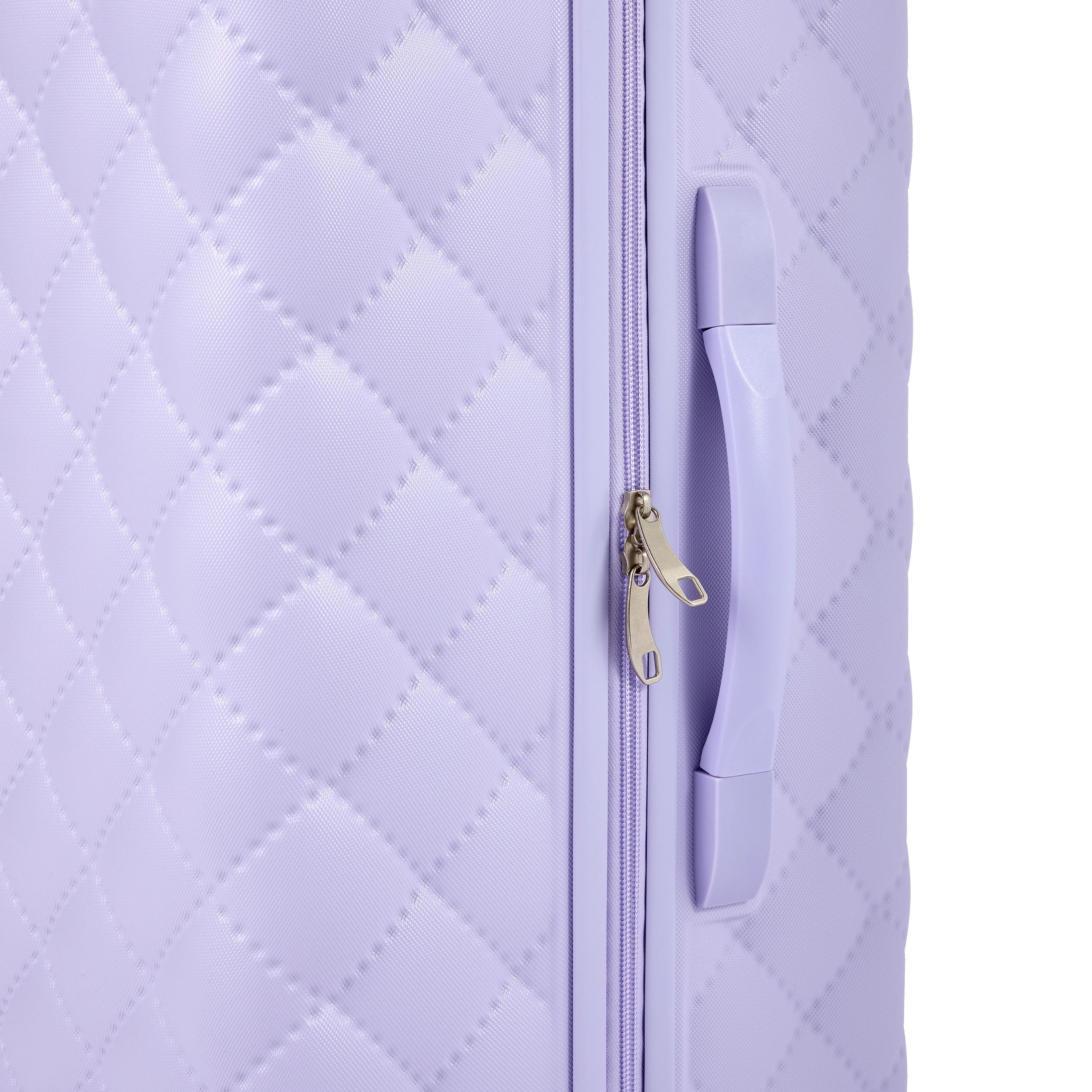 6 2 Piece Quilted Hard Case Set - Lilac, 6 of 8