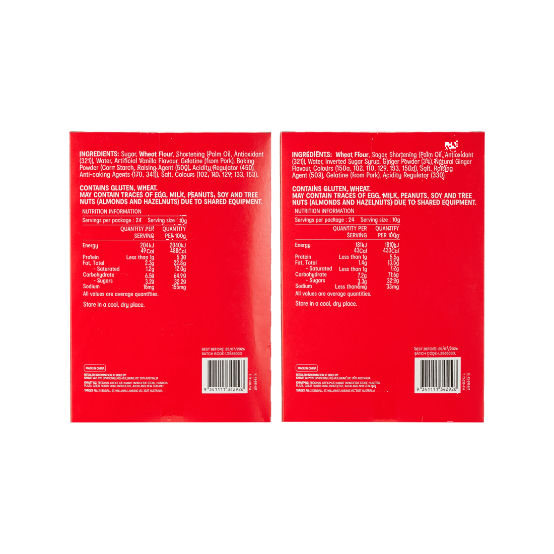 3 24 Pack Cookies 240g - Assorted, 3 of 3