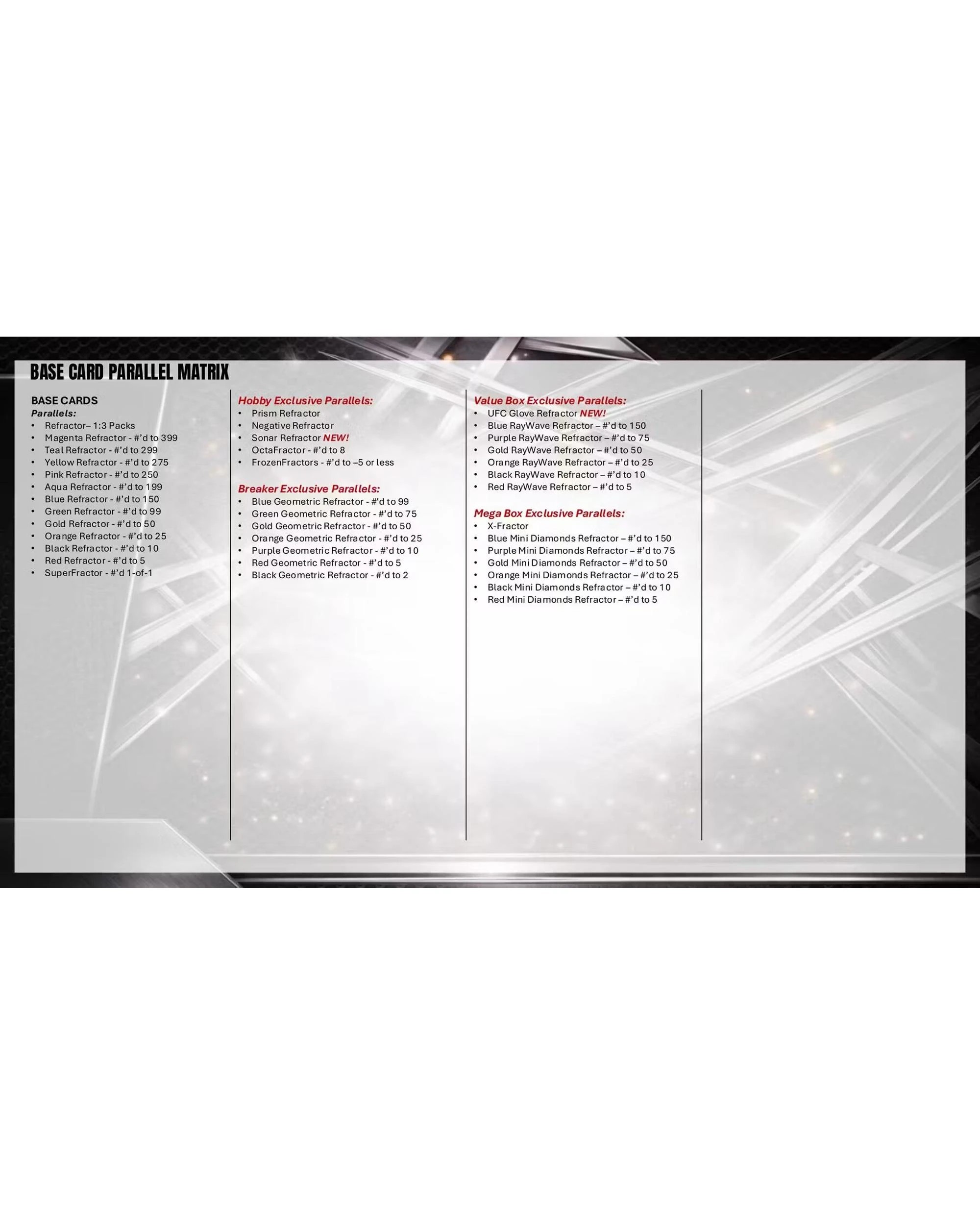 6 Topps Chrome 2026 UFC Hobby Pack, 6 of 9