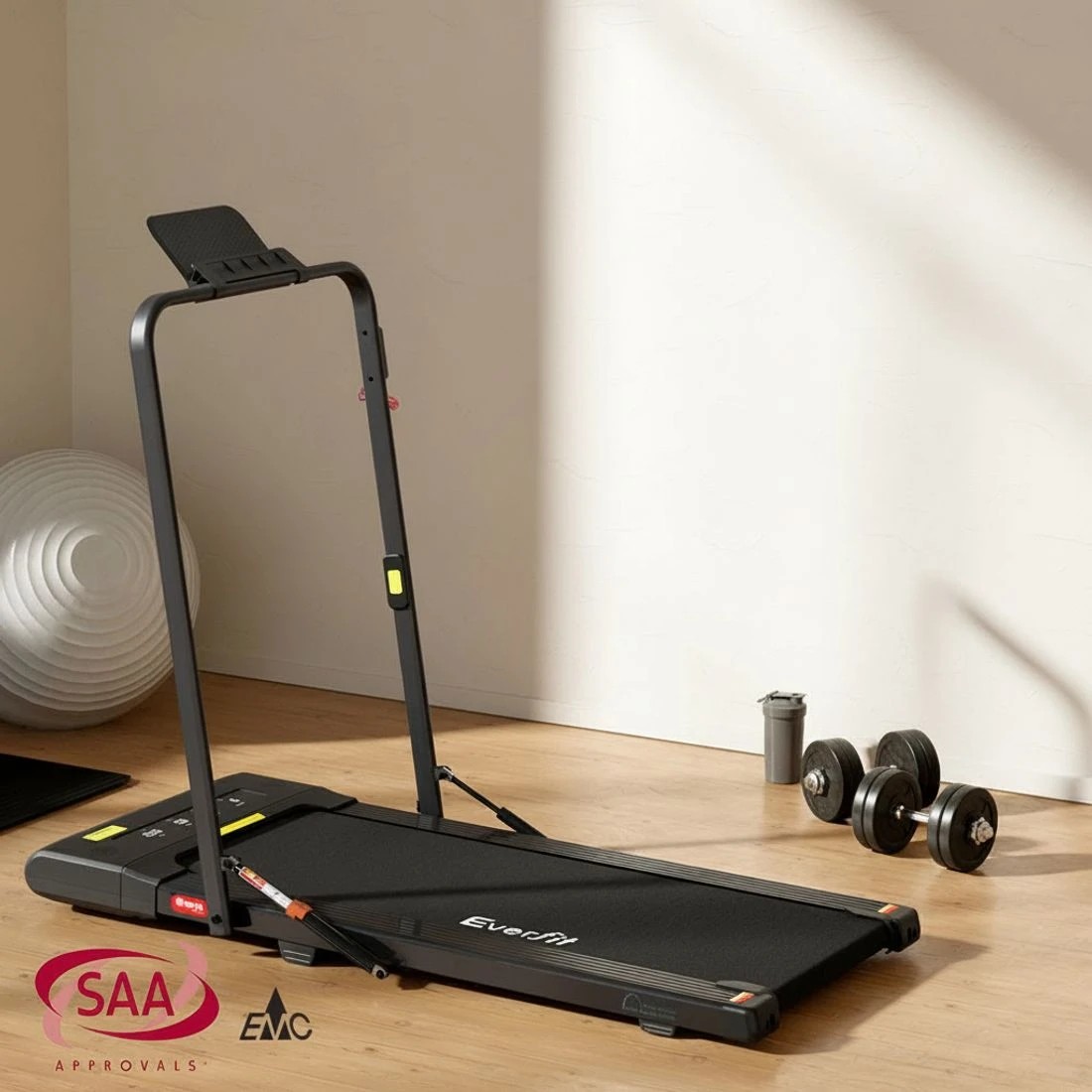 4 Everfit Treadmill Electric Walking Pad Under Desk Home Gym Fitness 400mm - Black, 4 of 6