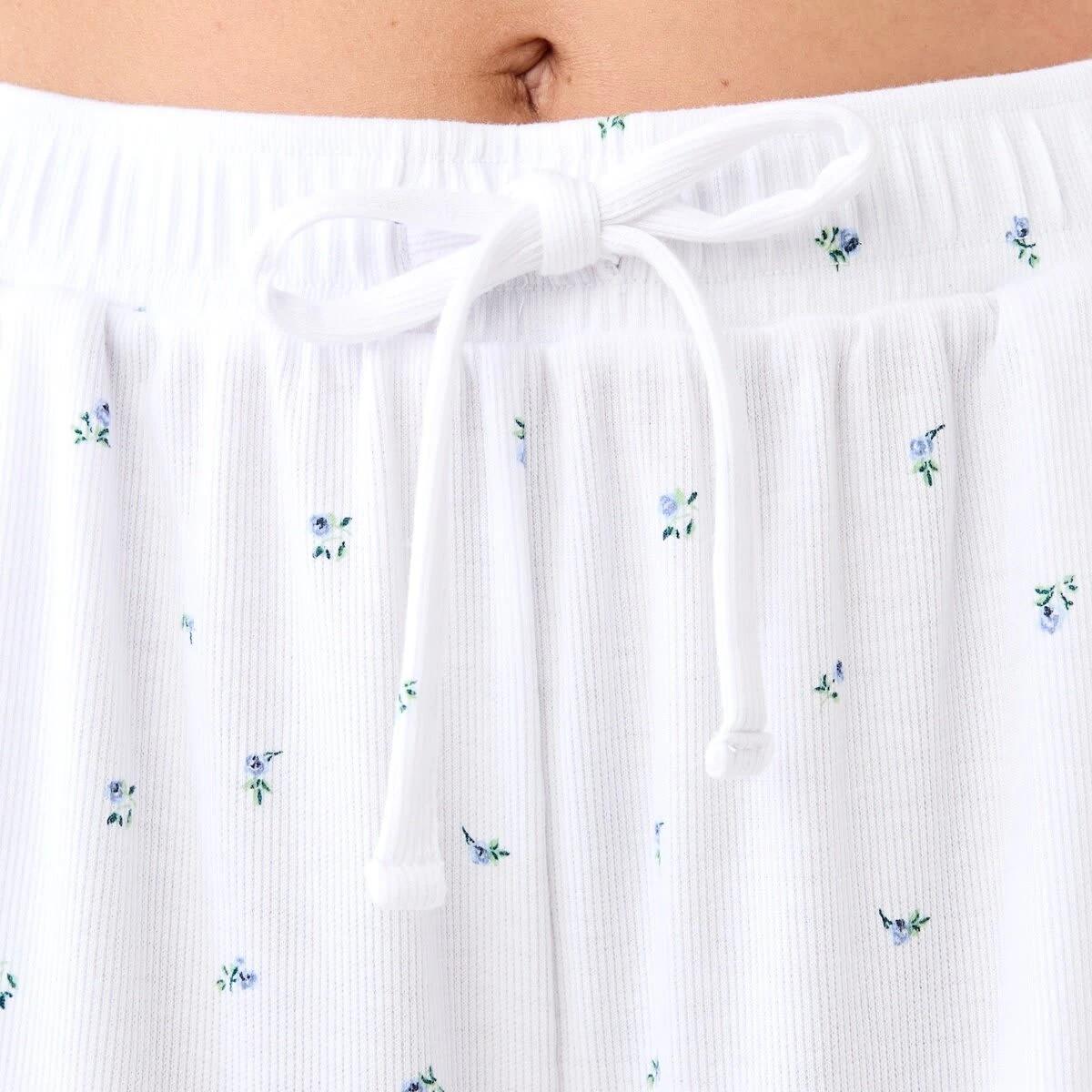 4 Rib Wide Leg Comfort Pants Sm Ditsy W, 4 of 6