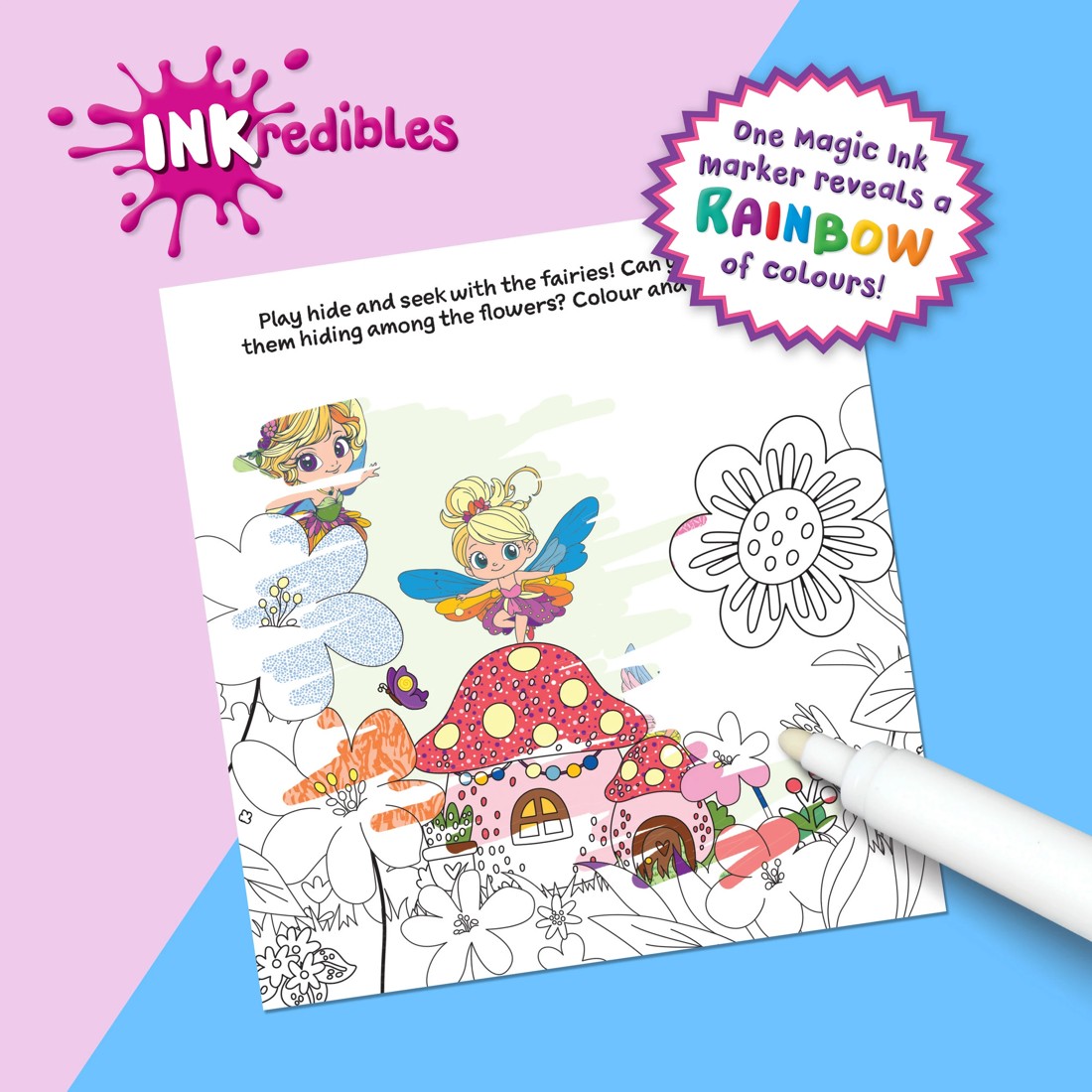 3 INKredibles Magic Reveal Fairy Garden Mess Free Magic Ink Pictures! - Book, 3 of 5