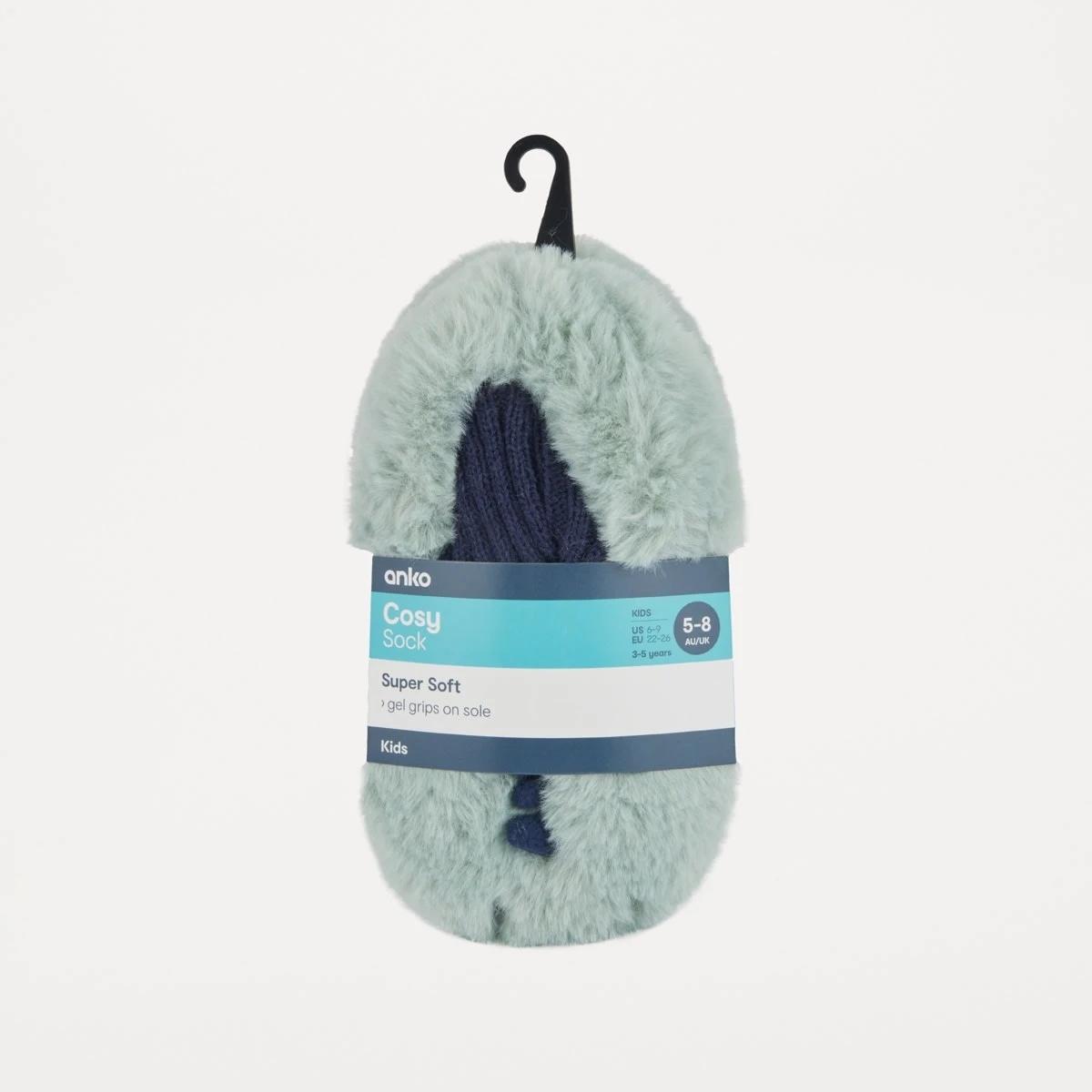 3 Cosy Socks Blu Dino, 3 of 3