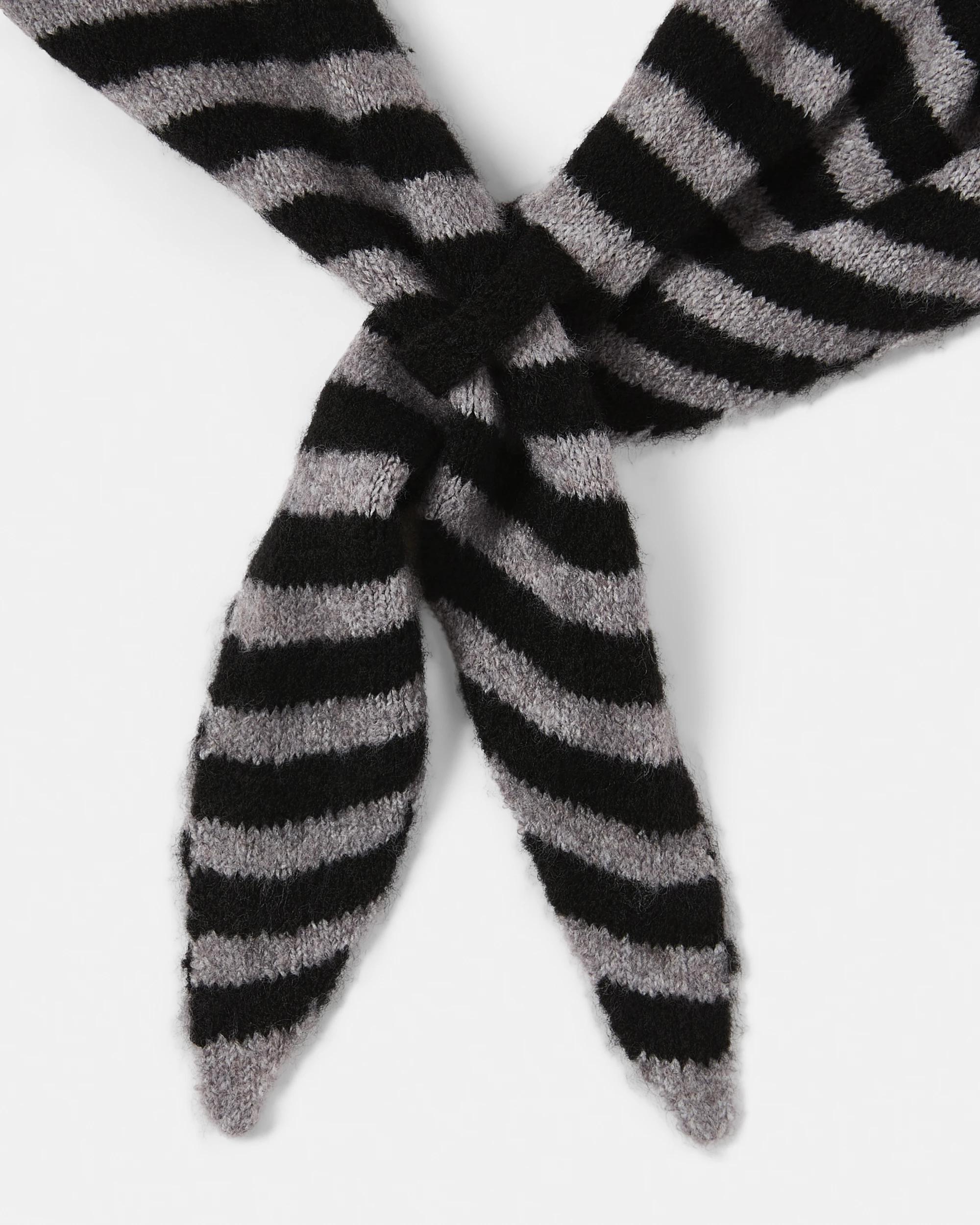 3 Triangle Scarf Black Strp, 3 of 5