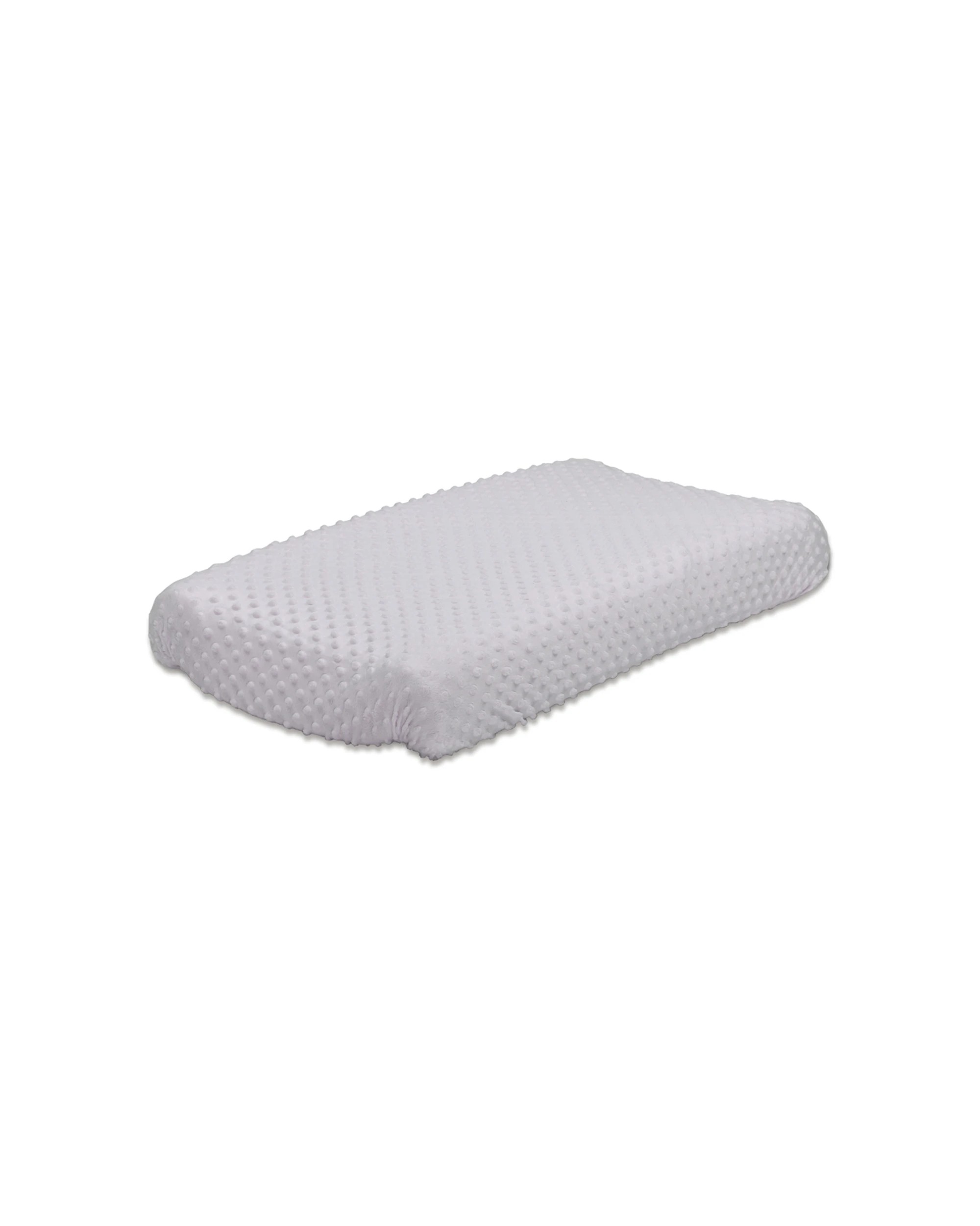 1 Little Haven Baby Change Pad Cover Velour Dot Polyester Fits Most Pads - Grey, 1 of 2